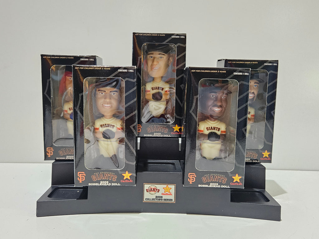 2003 San Francisco Giants Carl's Jr Bobblehead Doll Complete 5 Figure Set MLB