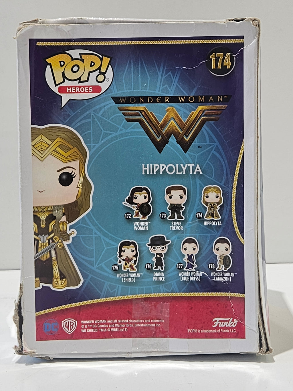 Funko Pop Heroes Wonder Woman Hippolyta #174 Vinyl Figure DC Collectible Toy