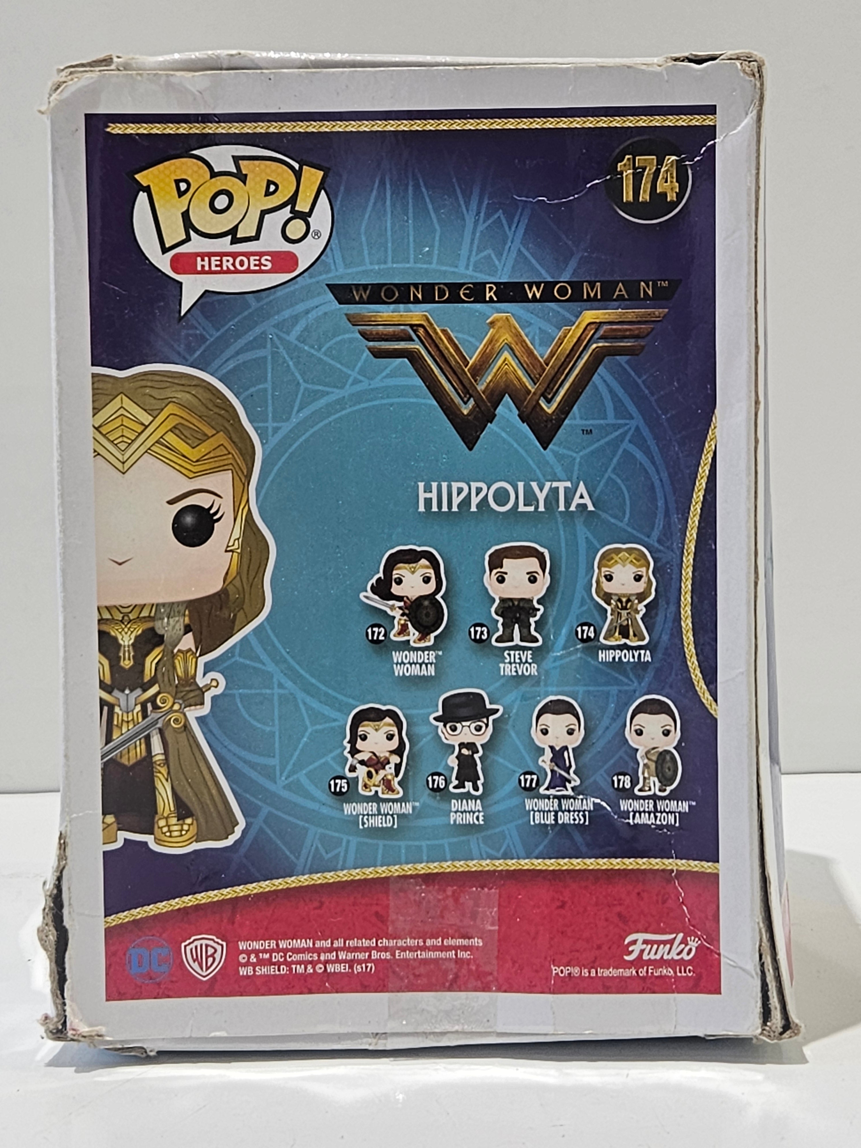 Funko Pop Heroes Wonder Woman Hippolyta #174 Vinyl Figure DC Collectible Toy