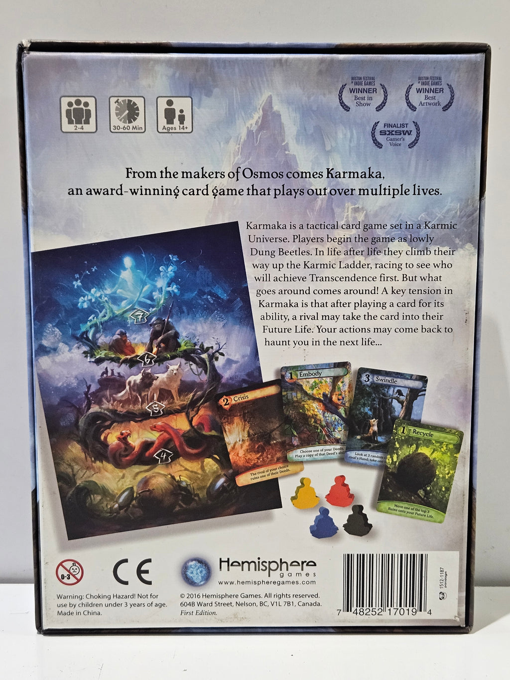 Karmaka First Edition 2016 Hemisphere Games Strategic Card Game Ages 14+ Fantasy