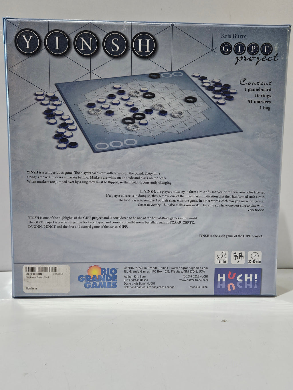 YINSH GIPF Project Strategy Board Game Sealed Rio Grande Games Kris Burm