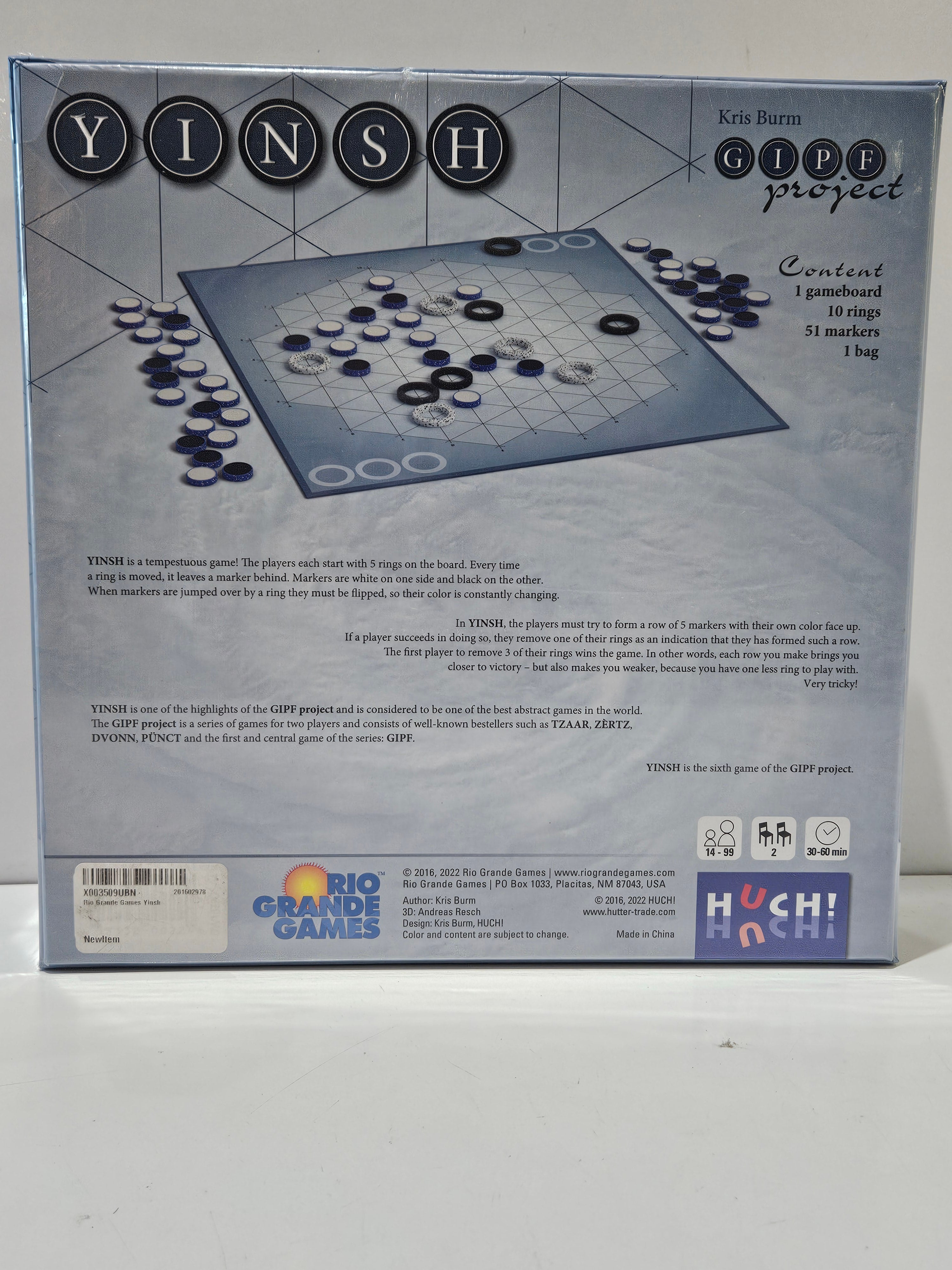 YINSH GIPF Project Strategy Board Game Sealed Rio Grande Games Kris Burm