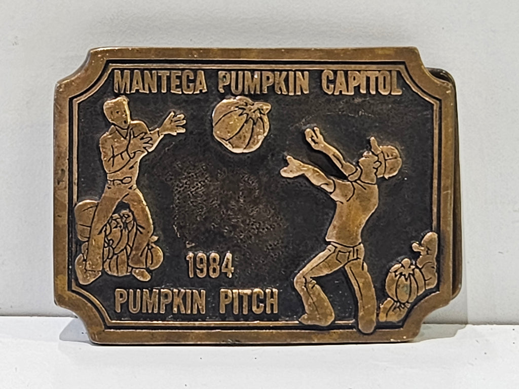 Rare 1984 Manteca Pumpkin Festival Belt Buckle LE 130