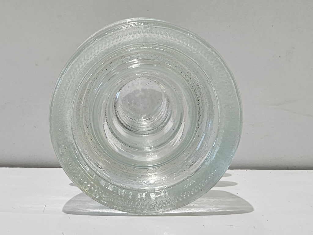 Vintage Hemingray 56 Clear Glass Telegraph Insulator Utility Line Collectible