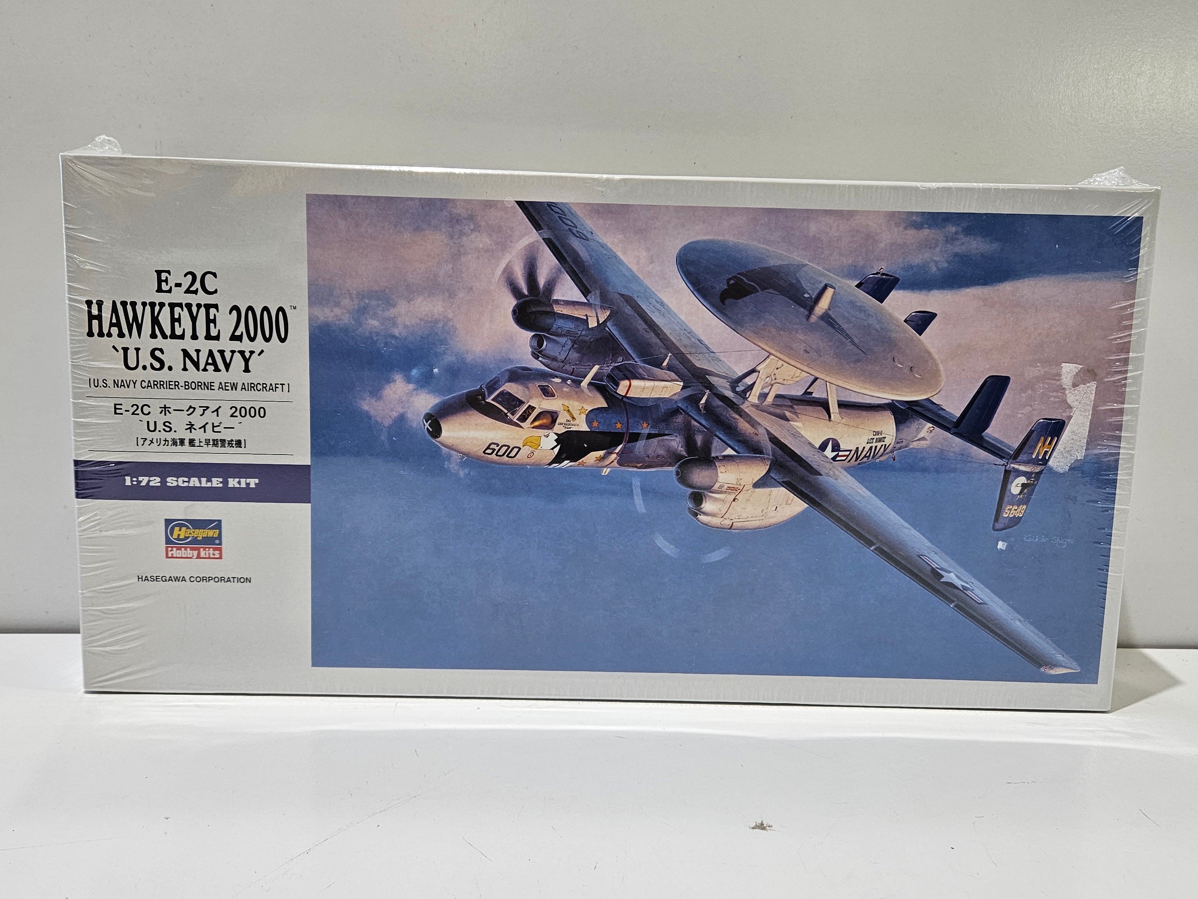 Hasegawa E31 E-2C Hawkeye 2000 U.S. Navy 1:72 Scale Model Kit Sealed Japan