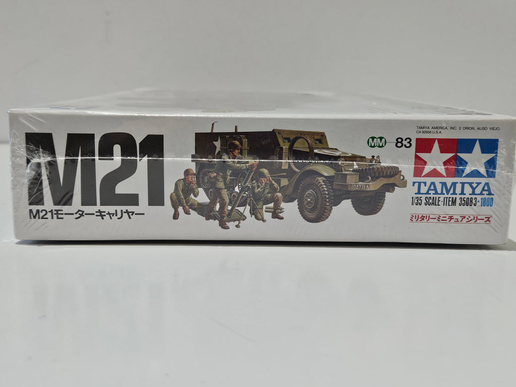 Vintage Tamiya 1:35 U.S. Half Track 81mm Mortar Carrier M21 Model Kit No. 83