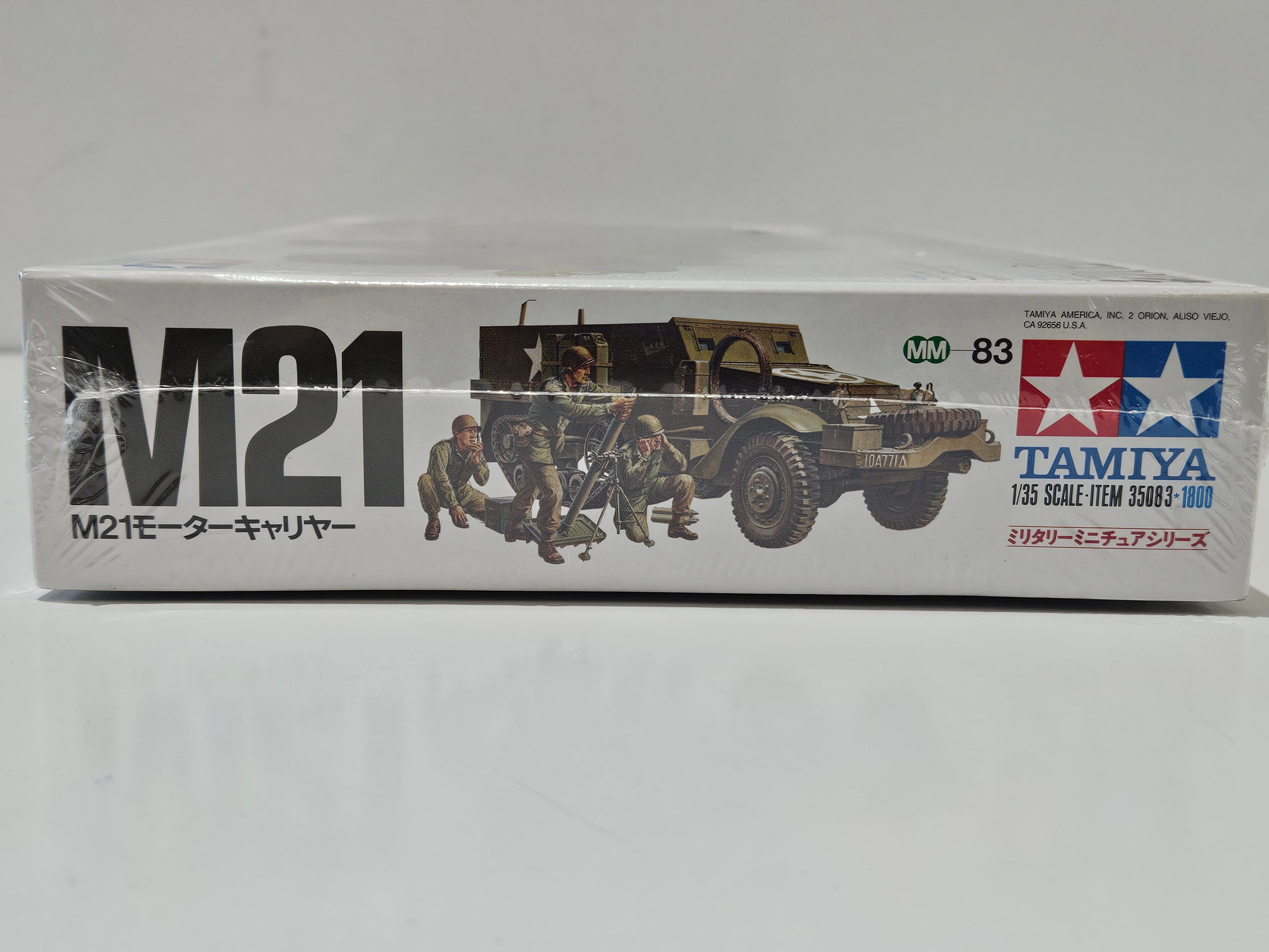 Vintage Tamiya 1:35 U.S. Half Track 81mm Mortar Carrier M21 Model Kit No. 83