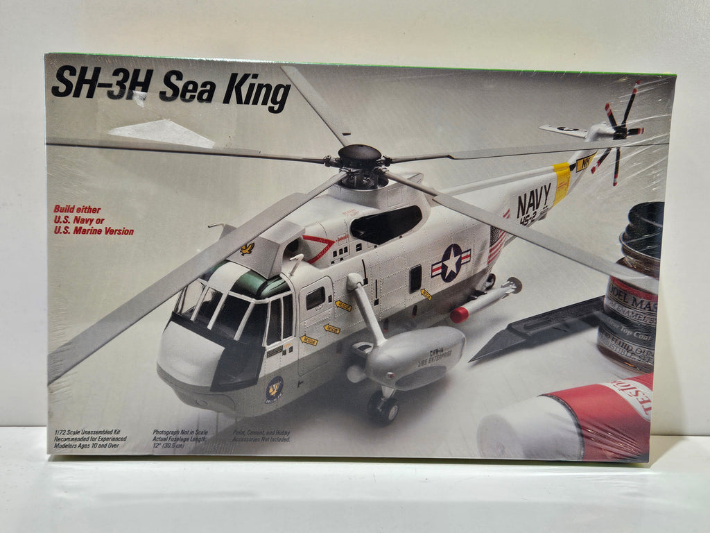 Vintage Testors Fujimi Sikorsky SH-3H Sea King 1:72 Scale U.S. Navy Model Kit
