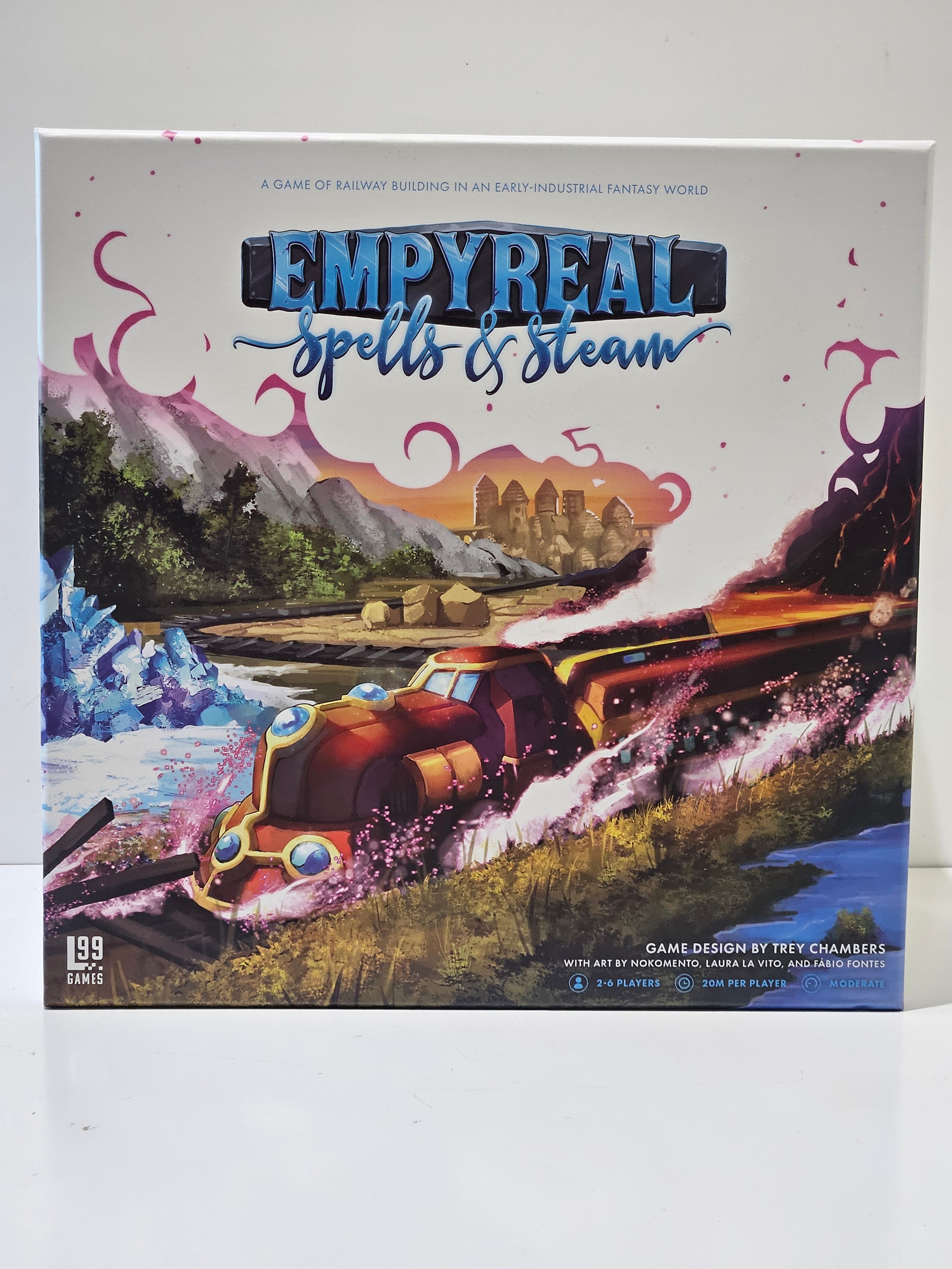 Empyreal Spells & Steam Board Game Level 99 Games Fantasy Railway Strategy