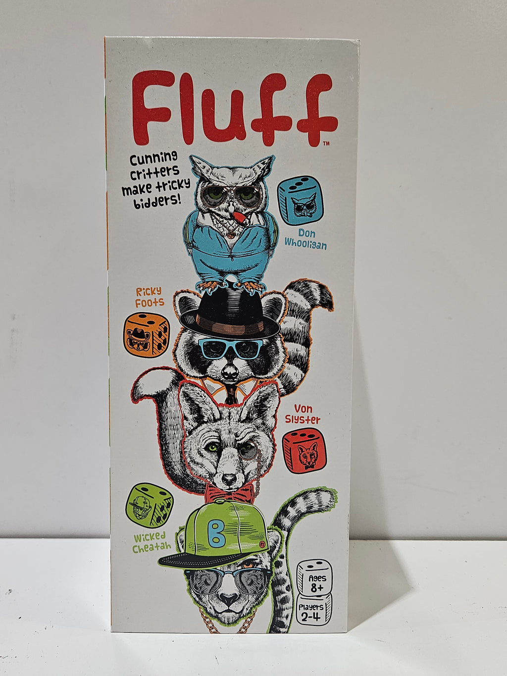 Fluff Bluffing Dice Party Board Game Complete Family Strategy Game Ages 8+ Fun