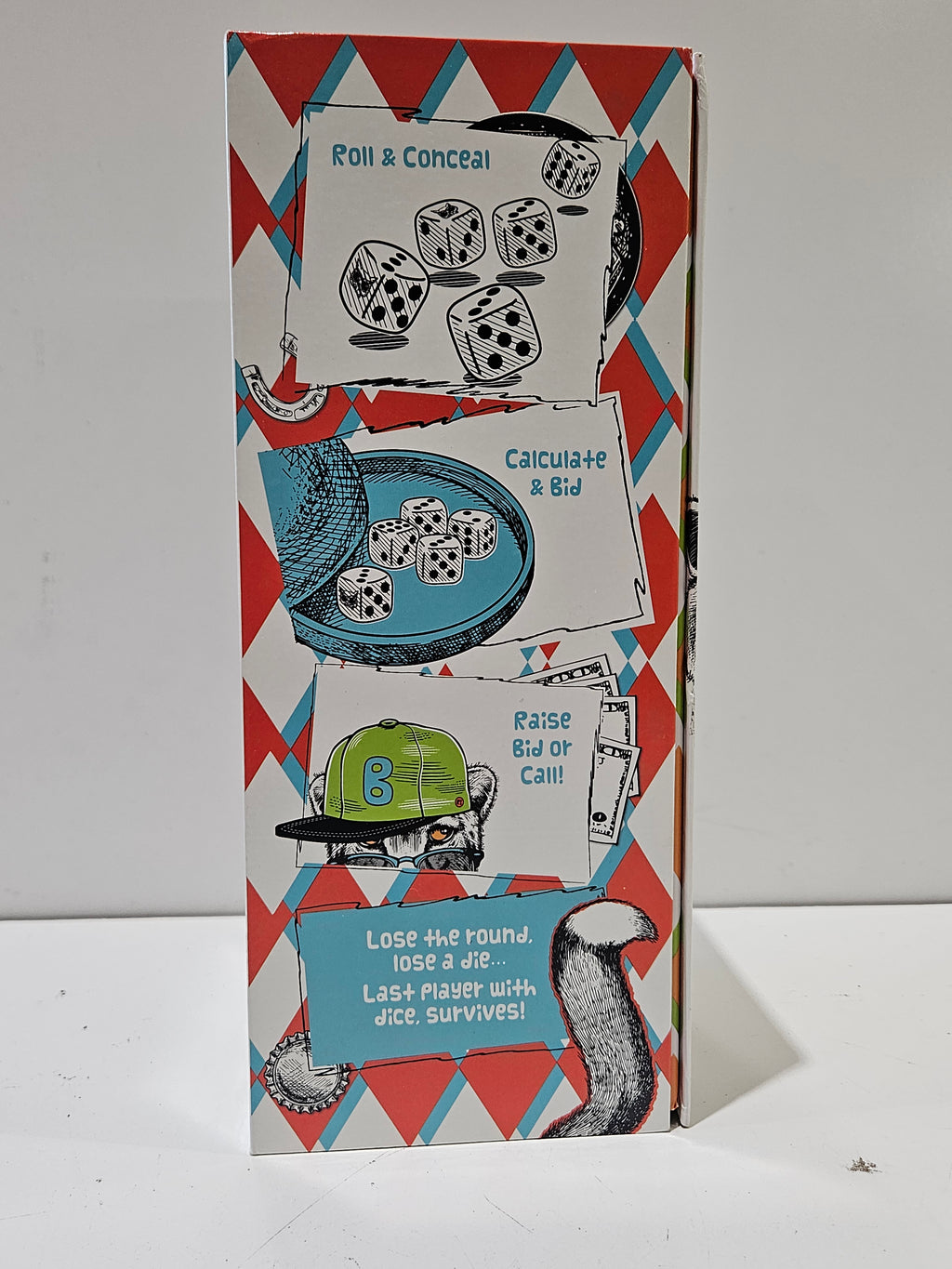 Fluff Bluffing Dice Party Board Game Complete Family Strategy Game Ages 8+ Fun