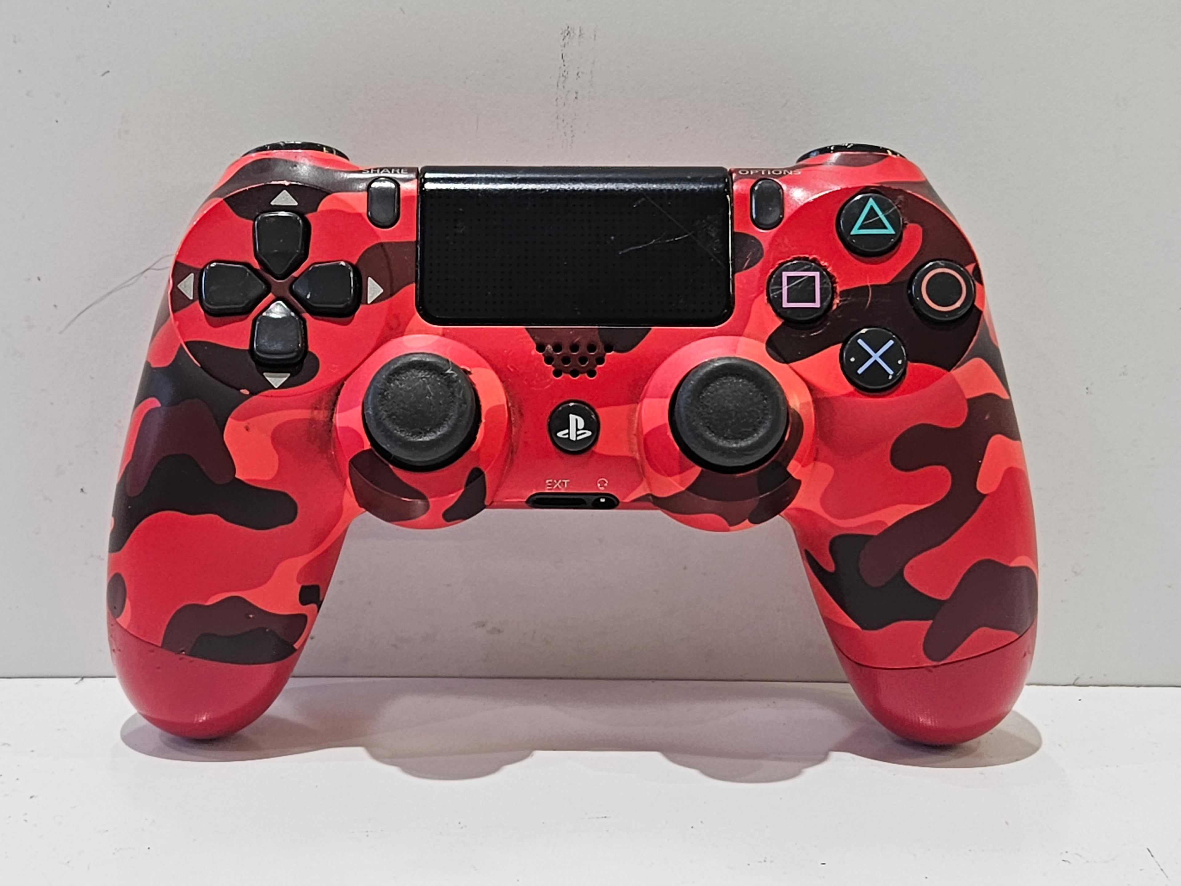 Sony PlayStation 4 DualShock 4 Red Camo Wireless Controller PS4 Genuine Gaming