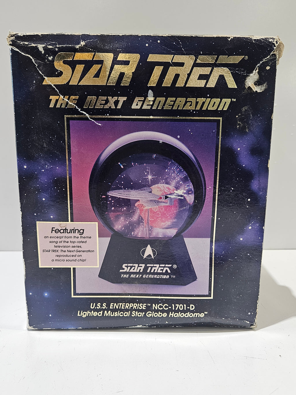 Vintage Star Trek The Next Generation USS Enterprise NCC-1701-D Musical Halodome