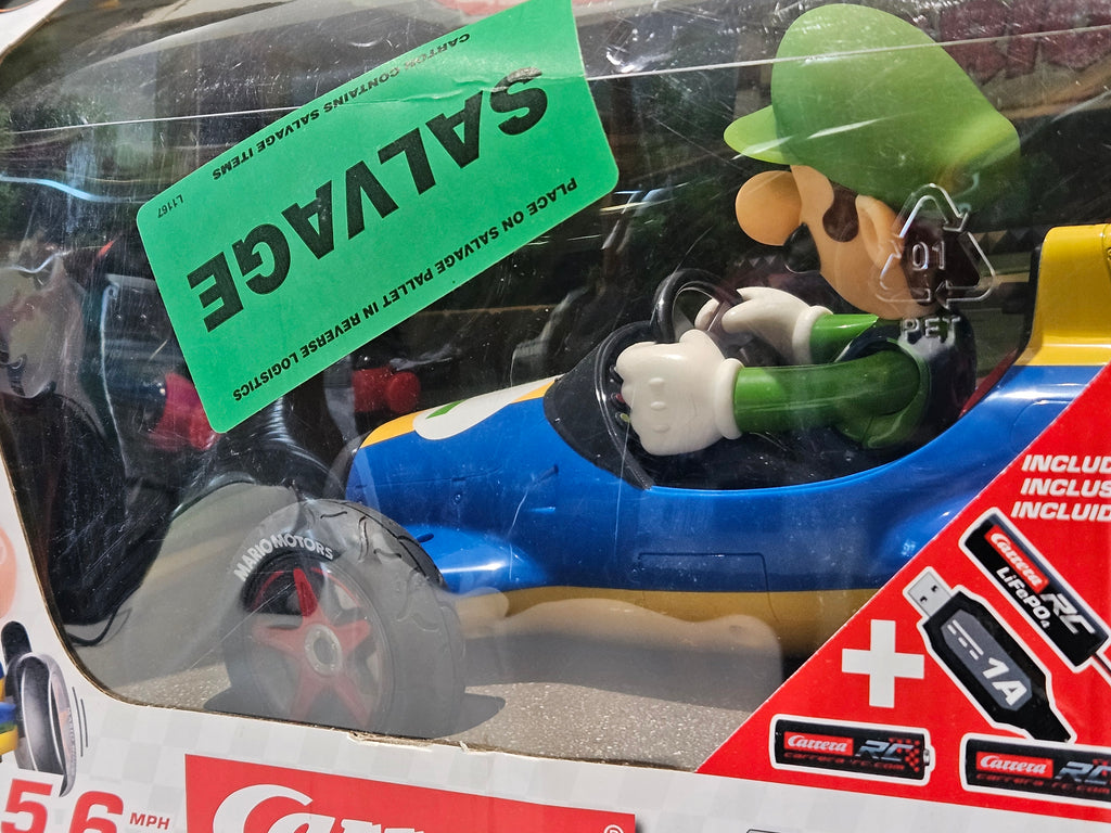 Carrera RC Luigi Mario Kart 1:18 2.4GHz Remote Control Racer Nintendo Vehicle