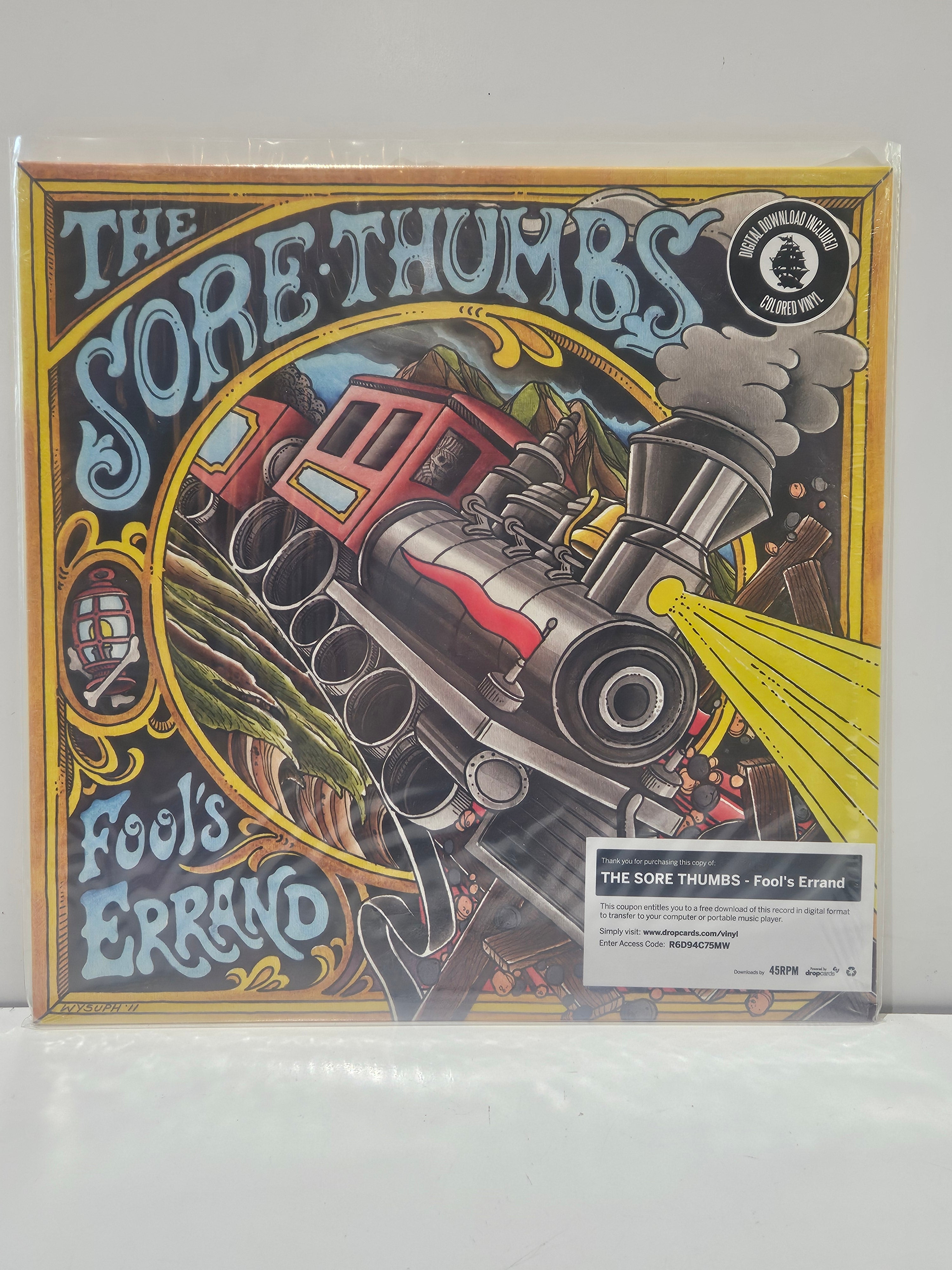 The Sore Thumbs Fool's Errand Colored Vinyl LP Record Album Sealed Download Card