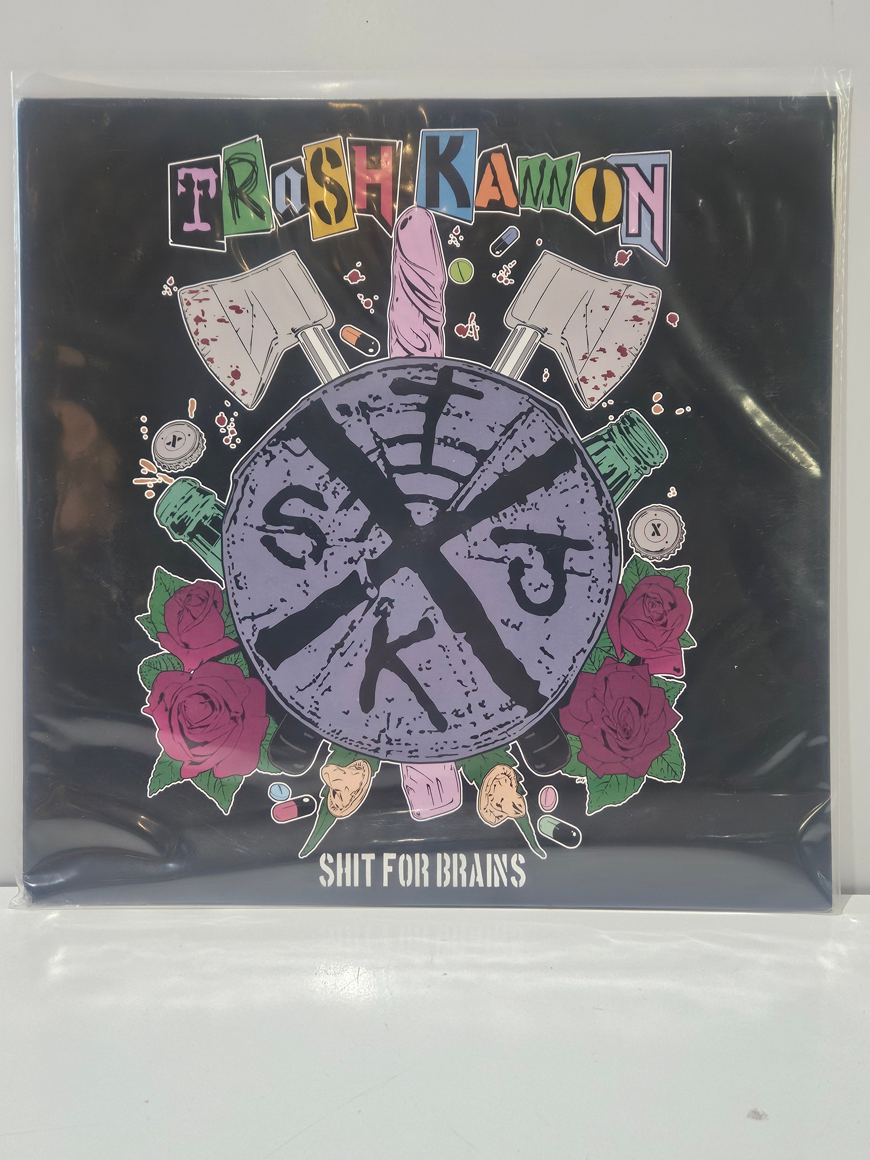 Trash Kannon Shit For Brains Vinyl LP Record Album Sealed Punk Rock Collectible