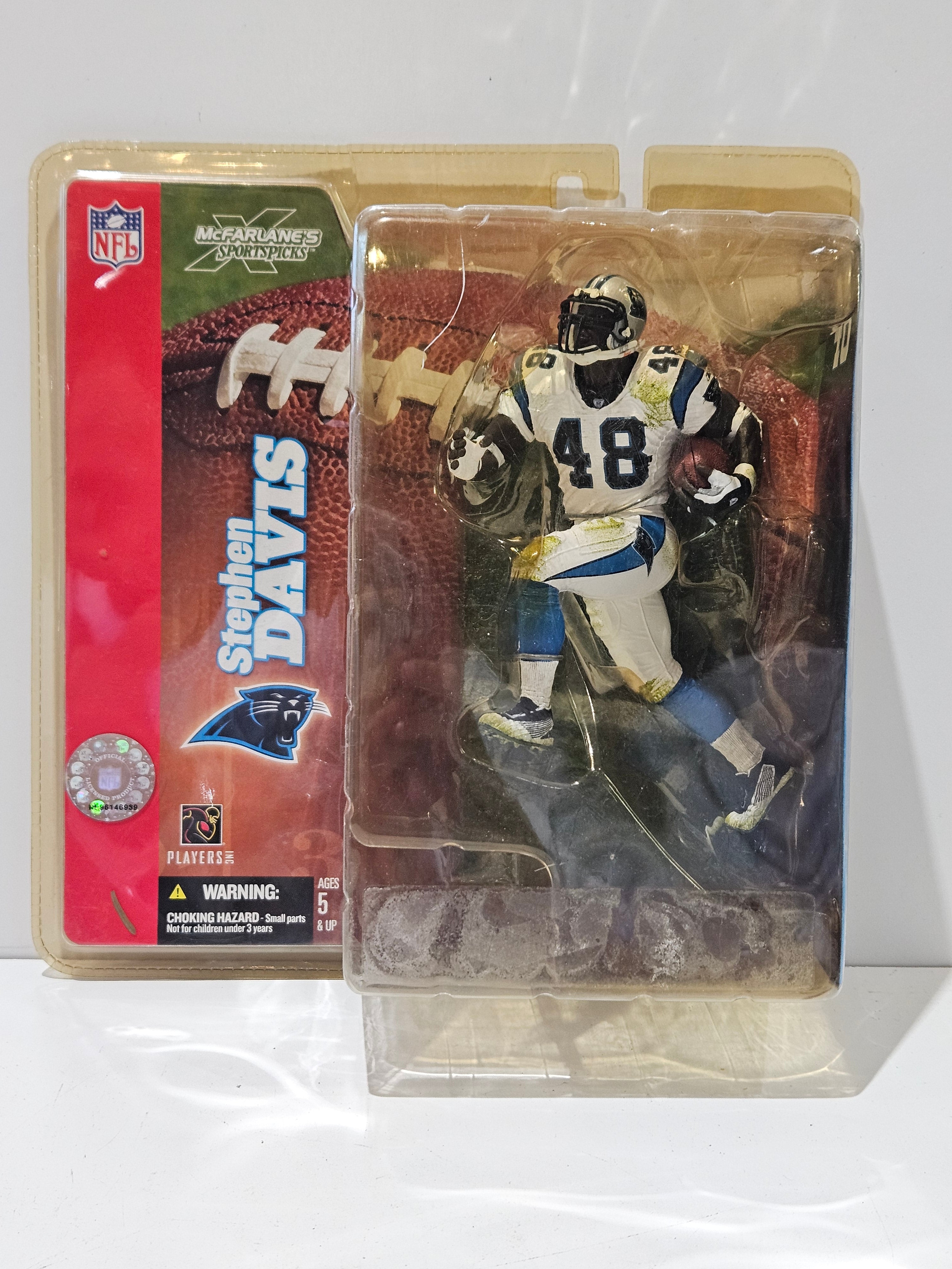 Vintage McFarlane Sports Picks Stephen Davis Panthers NFL Action Figure Series 7