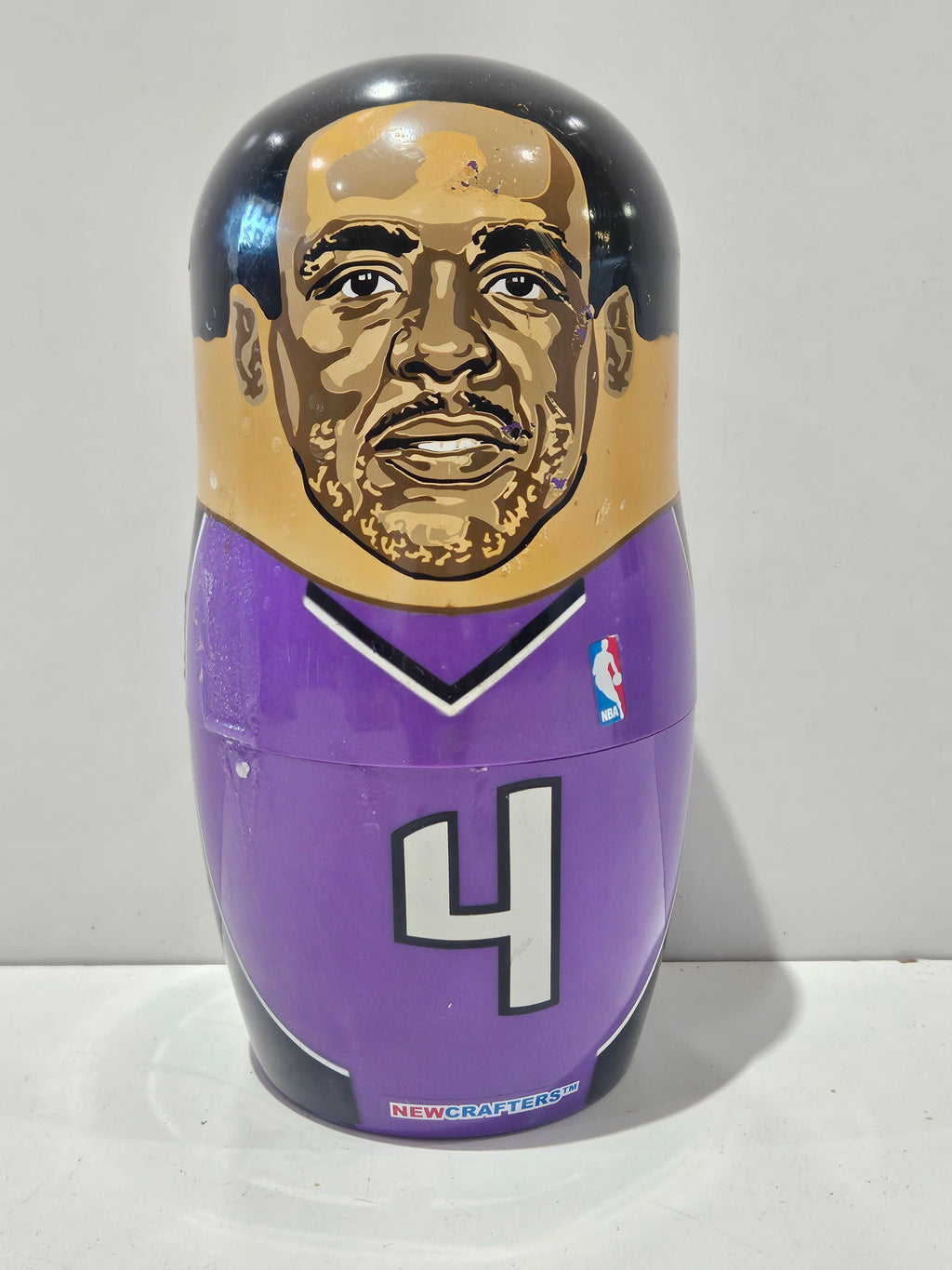 2003 Newcrafters Sacramento Kings NBA Nesting Dolls 5pc Set Bibby Webber