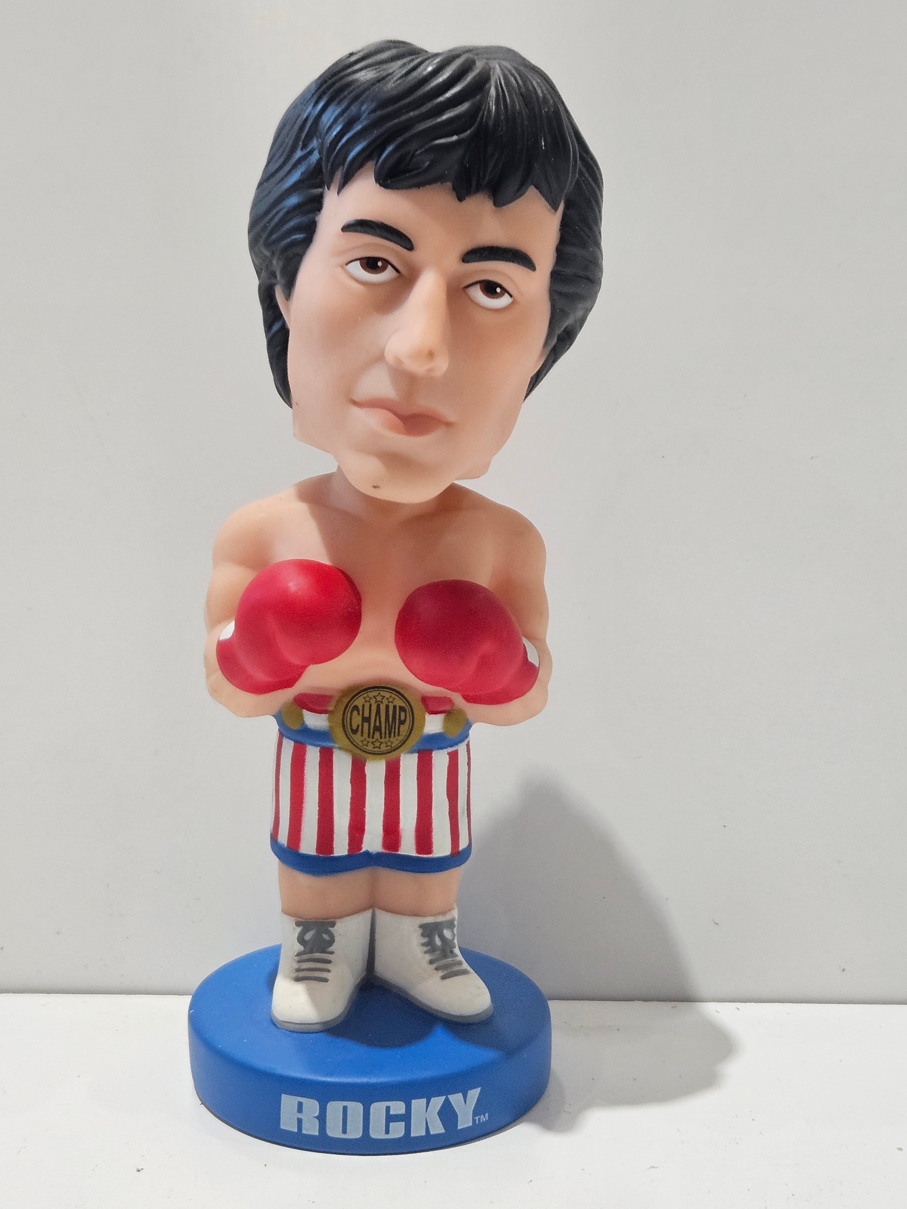 Rocky Balboa Boxing Champion Bobblehead Figure Movie Collectible Display Statue