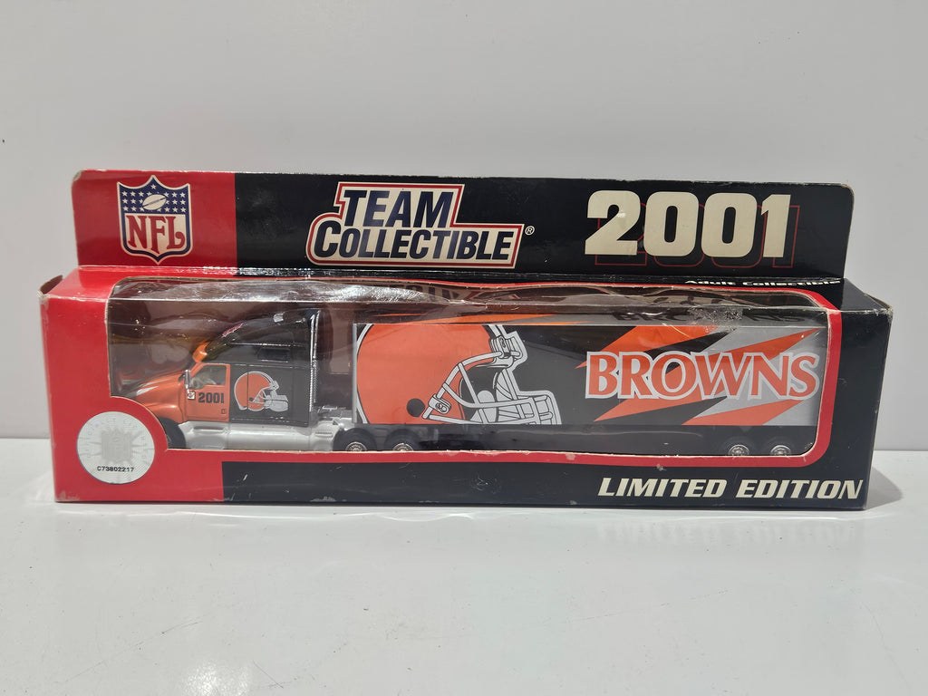 2001 Cleveland Browns NFL Team Collectible Limited Edition Semi Truck Diecast
