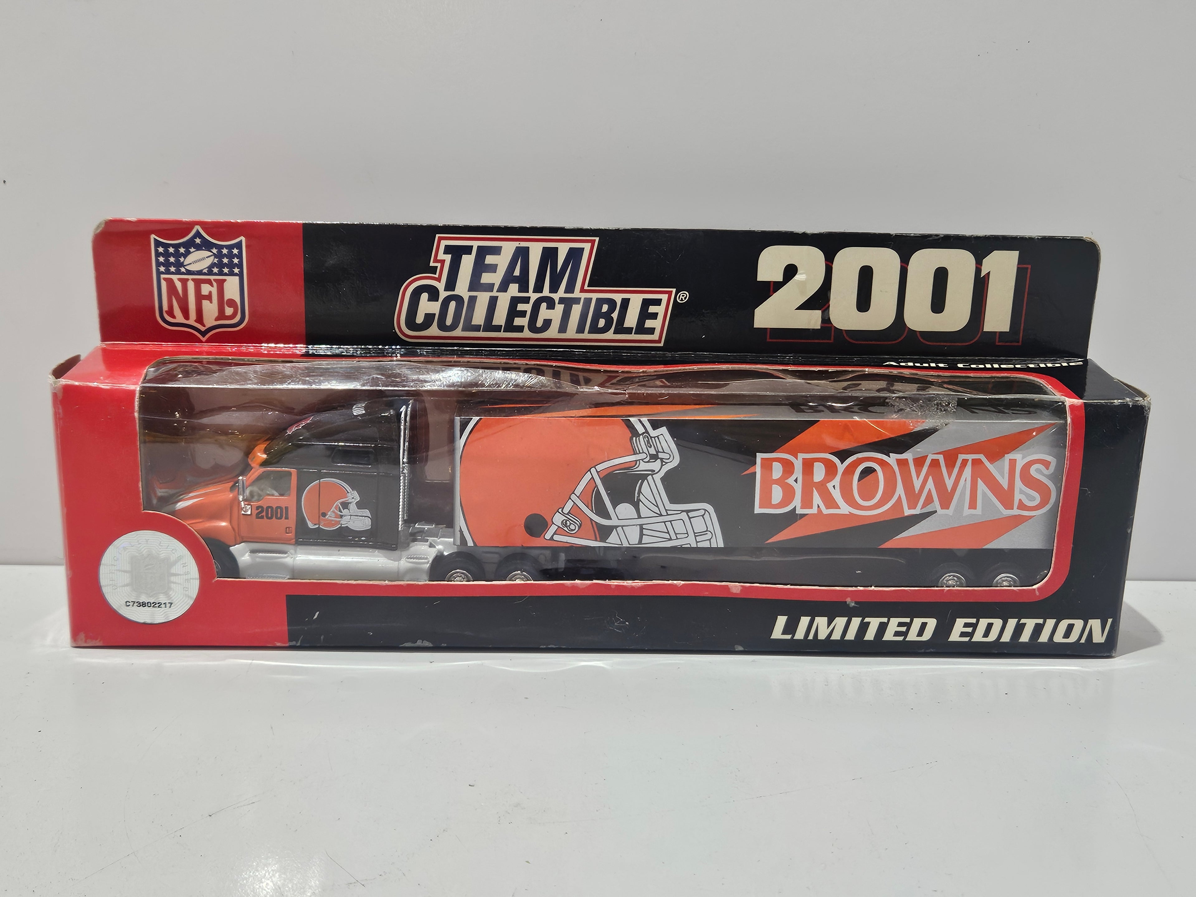 2001 Cleveland Browns NFL Team Collectible Limited Edition Semi Truck Diecast