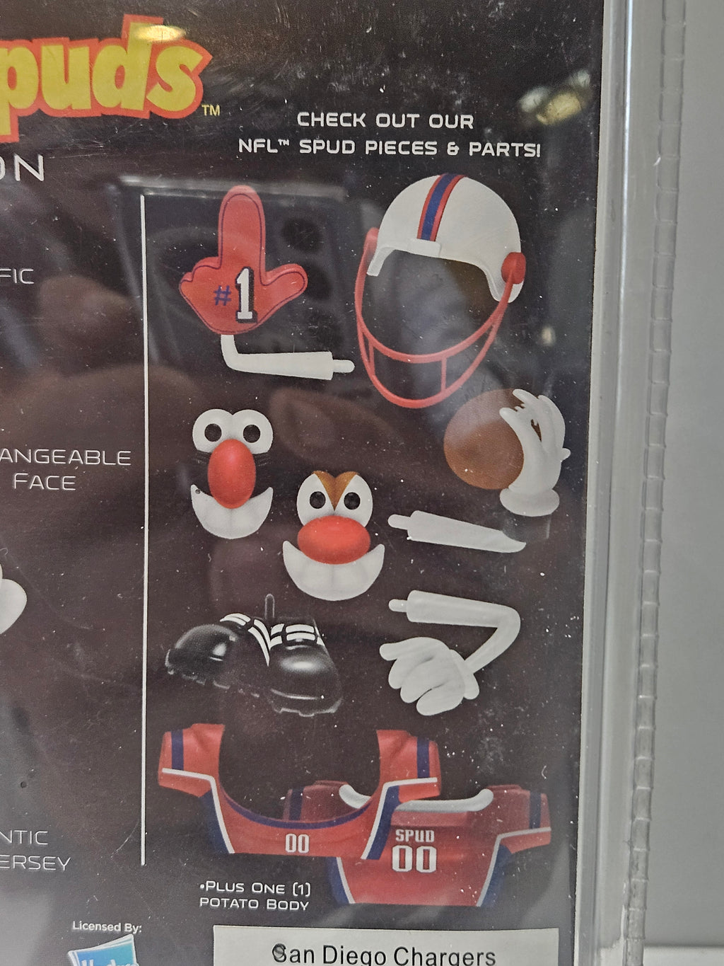 2010 Mr Potato Head Sports Spuds San Diego Chargers NFL Edition Figure Sealed