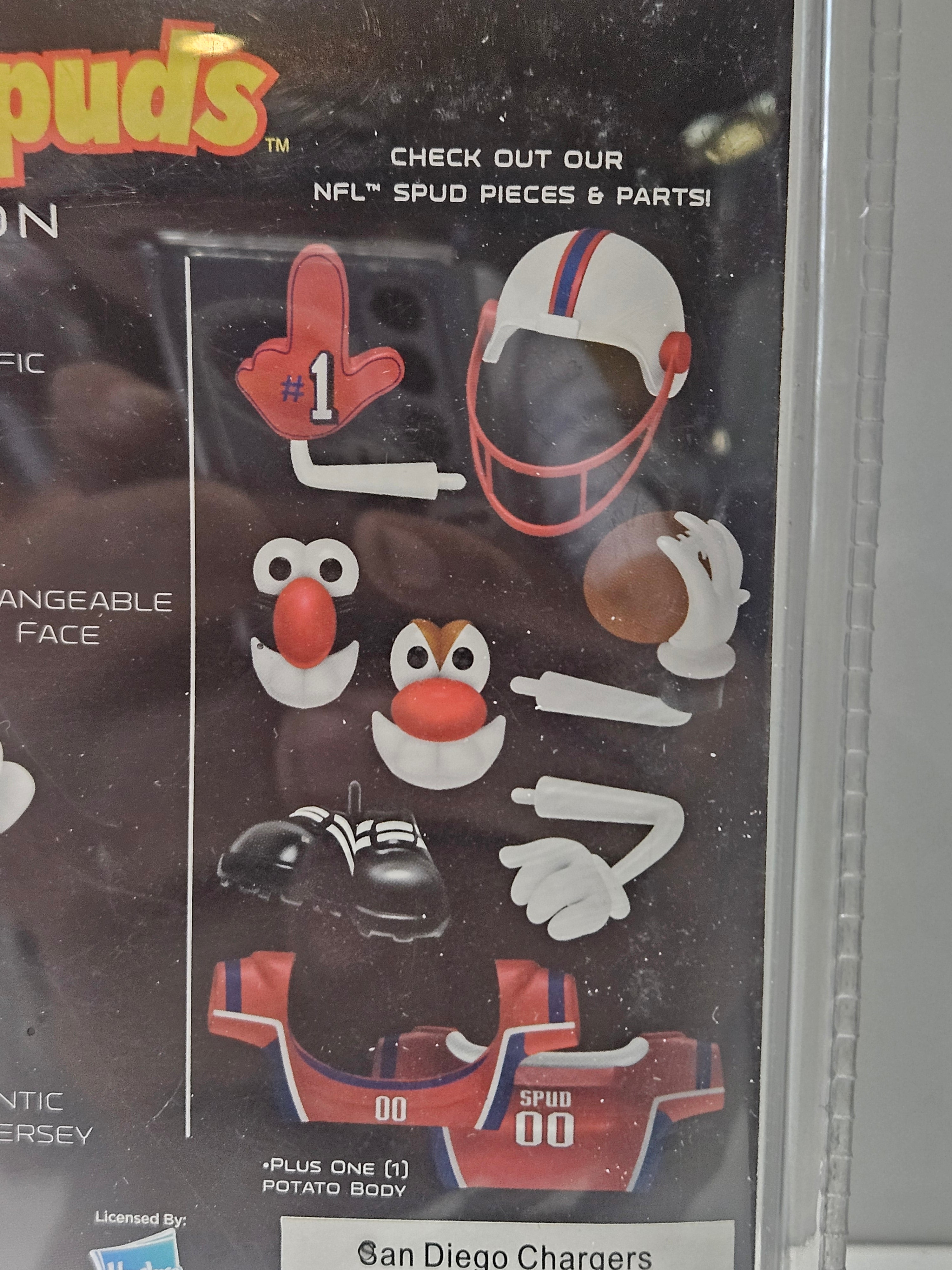 2010 Mr Potato Head Sports Spuds San Diego Chargers NFL Edition Figure Sealed