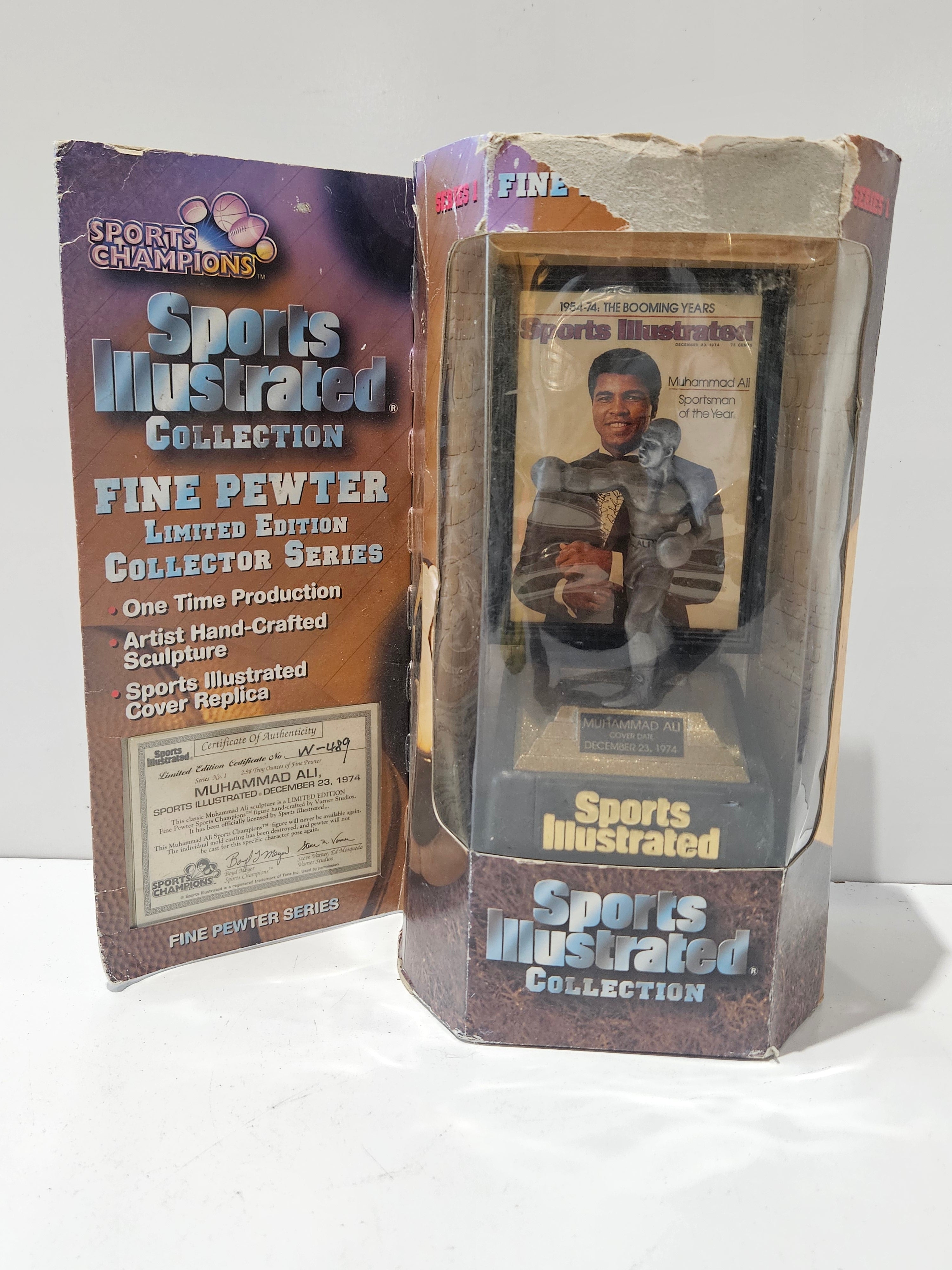 Vintage Muhammad Ali 1974 Sports Illustrated Fine Pewter Limited Edition Figure