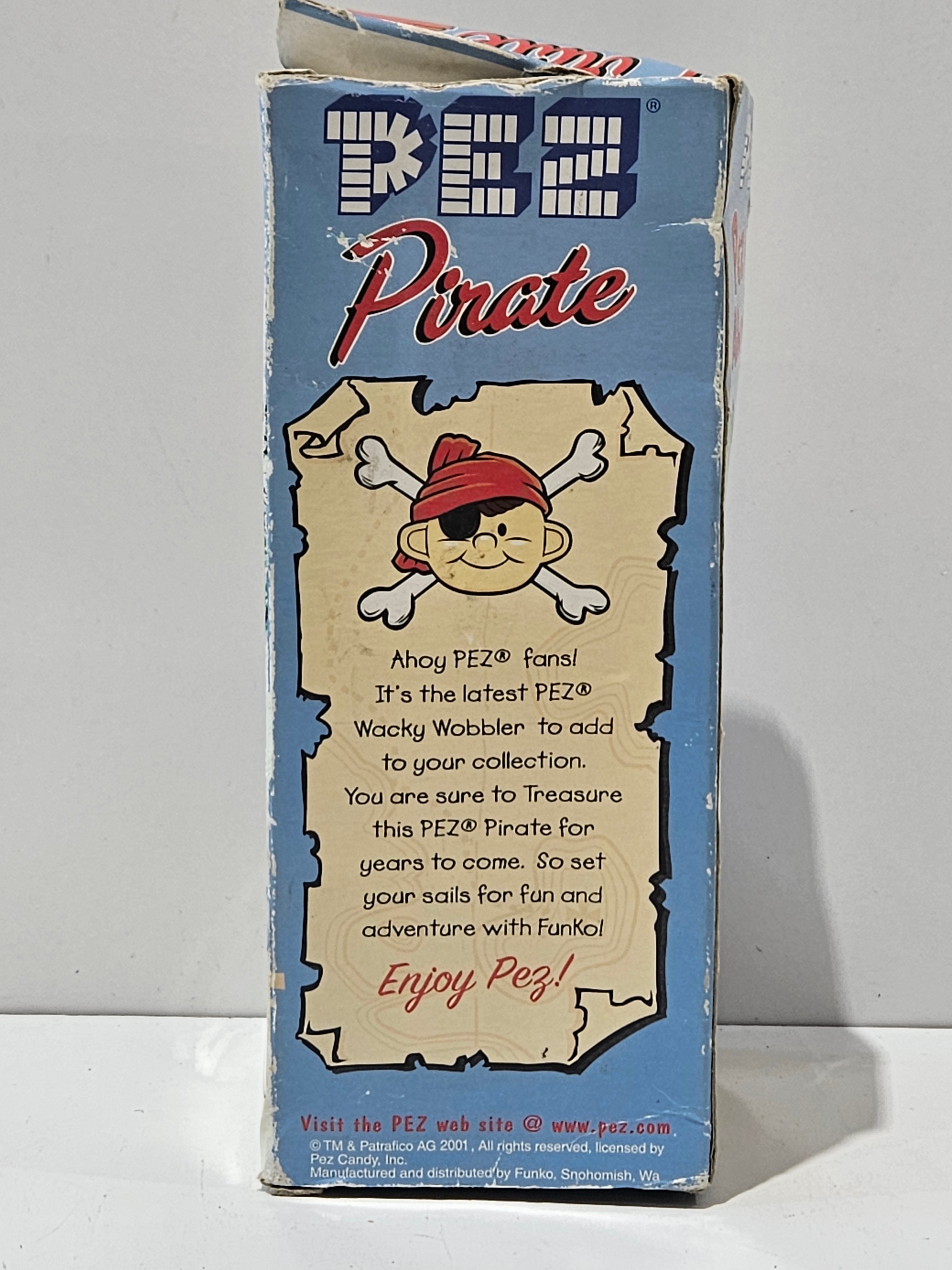 Vintage 2001 Funko PEZ Pirate Wacky Wobbler Limited Edition Bobblehead 5000 Made