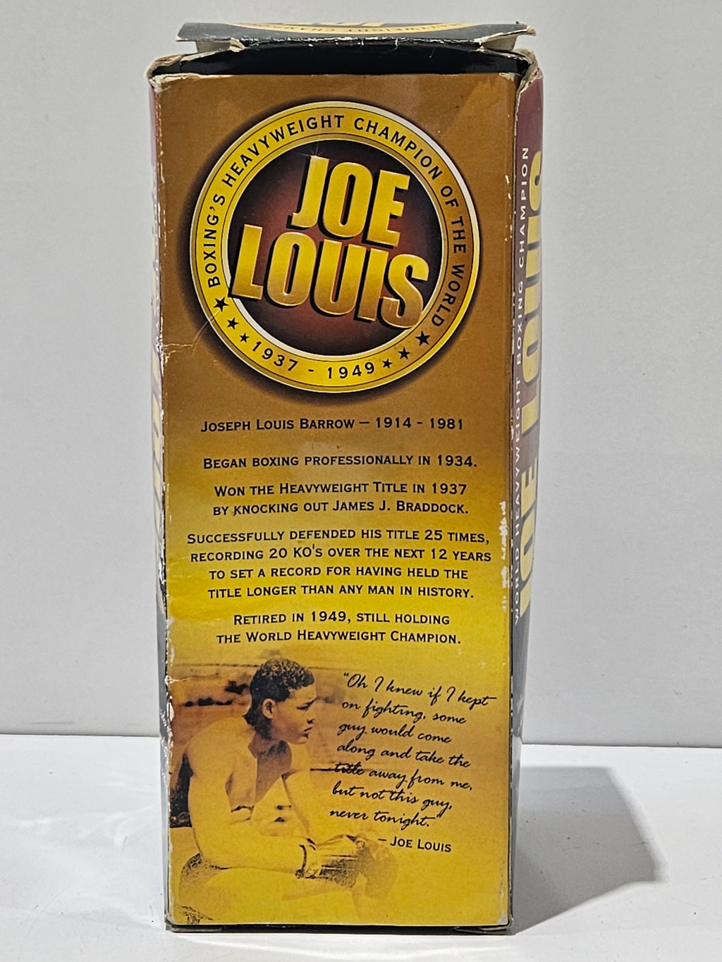 Vintage Bosley Bobbers Joe Louis Limited Edition Boxing Heavyweight Champion Bobblehead