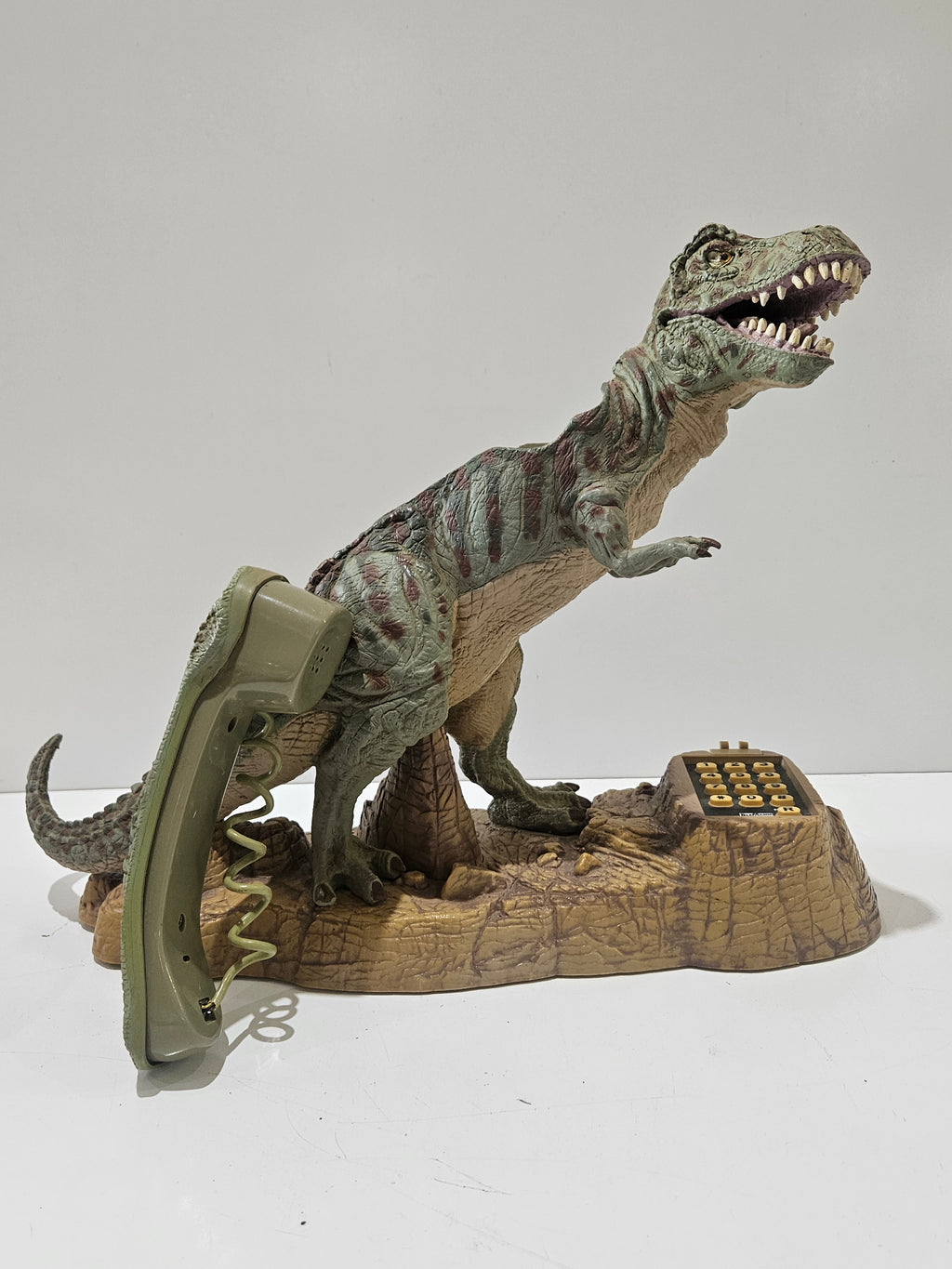 Vintage T-Rex Dinosaur Novelty Push Button Desk Telephone TeleMania Landline