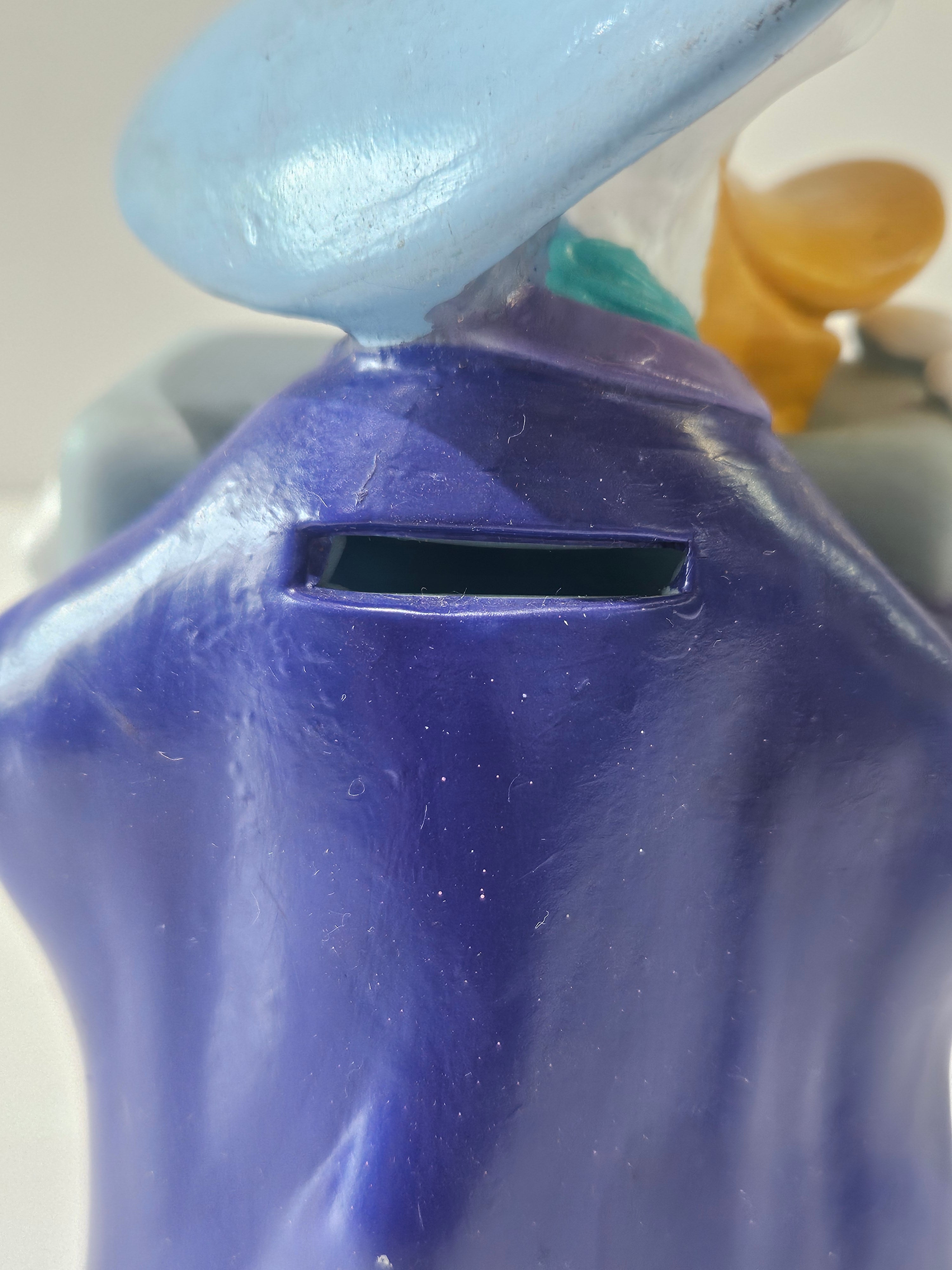 Vintage Disney Darkwing Duck Safe Bank Coin Bank Figure Money Box Collectible