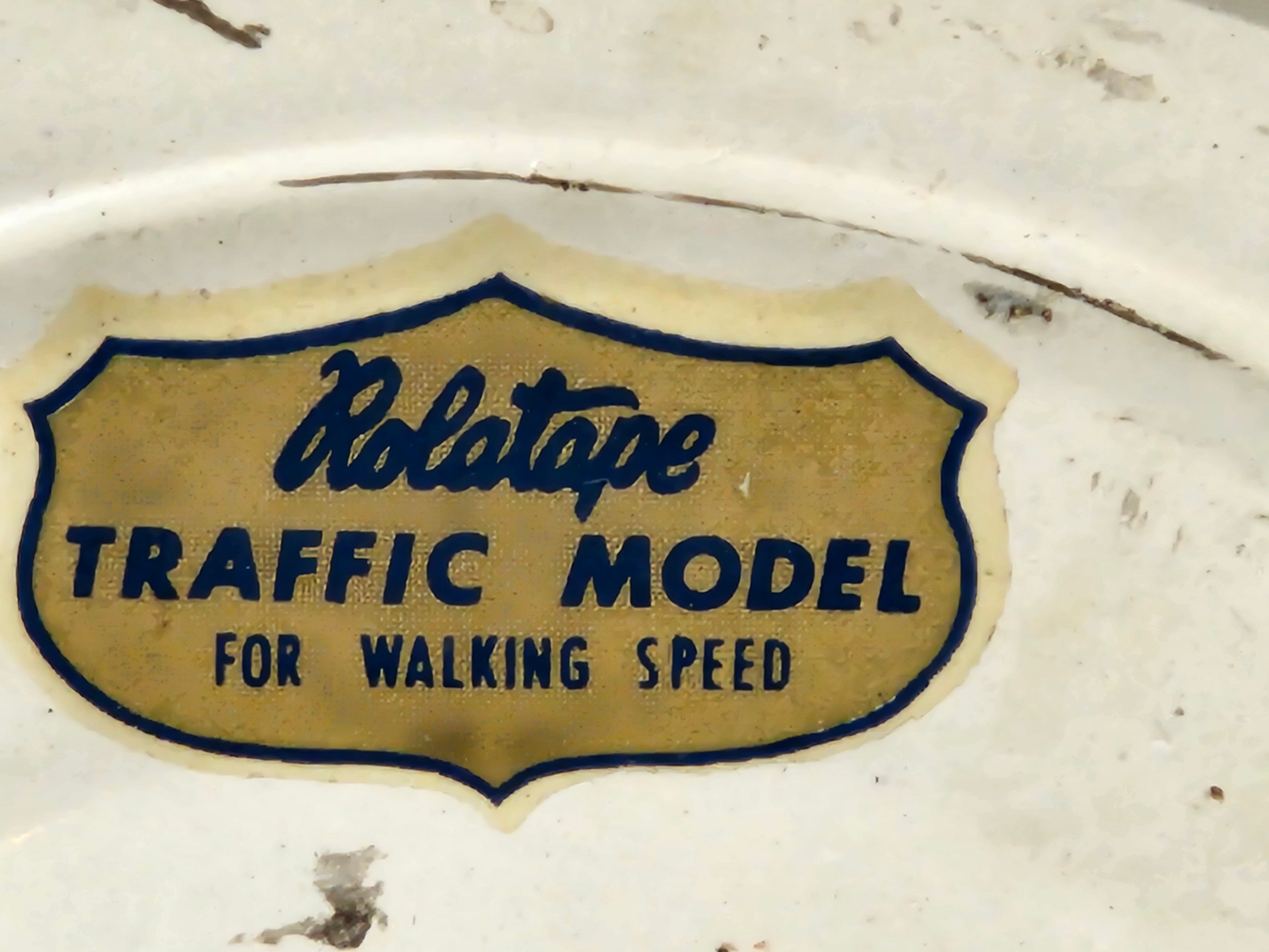 Vintage Rolatape Traffic Model Walking Speed Survey Measuring Wheel Tool Retro