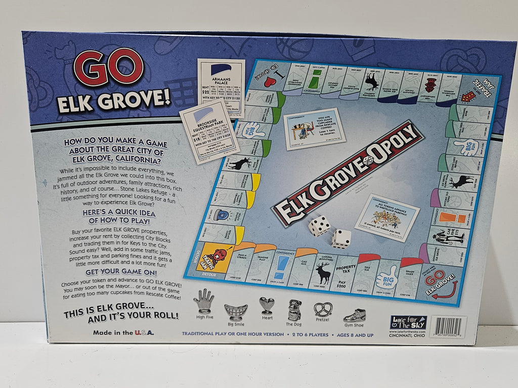Elk Grove-Opoly Elk Grove California Edition Board Game Late For The Sky USA