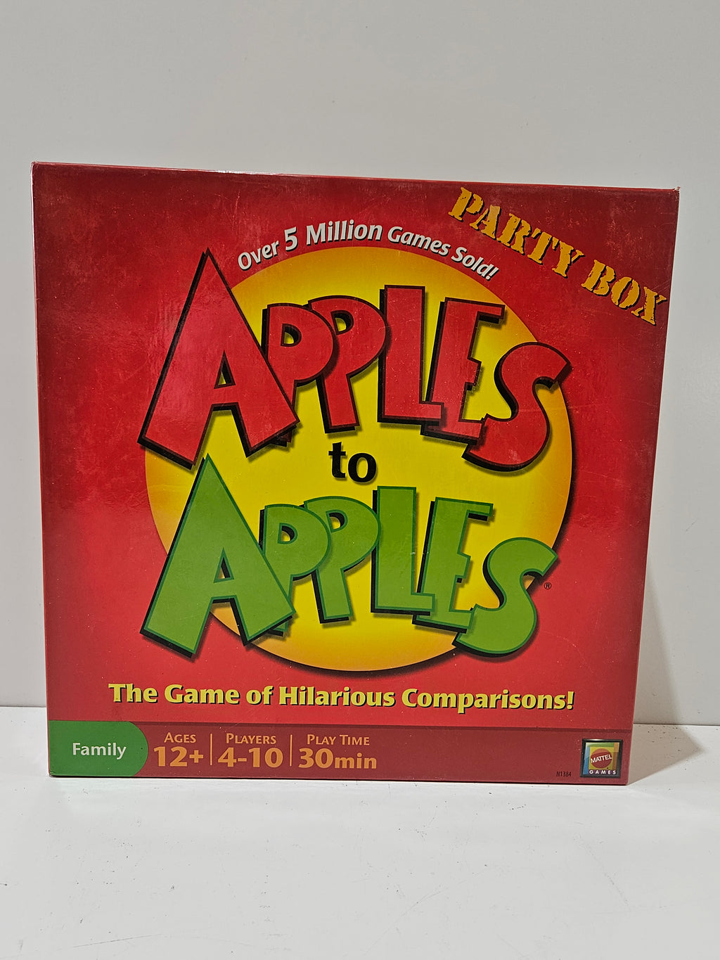 Apples To Apples Party Box Family Board Game 2007 Mattel 1000+ Cards Edition