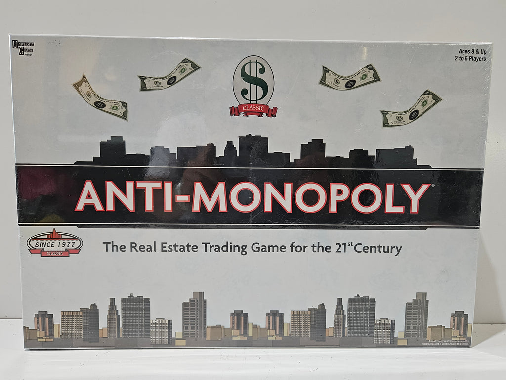 Anti-Monopoly Classic Board Game Real Estate Trading Game University Games 2007