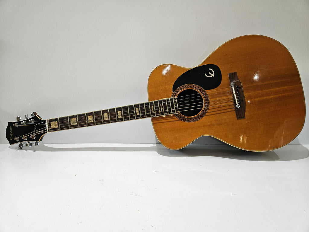 Vintage Epiphone FT-130 Caballero Acoustic Guitar Japan Natural Finish With Case