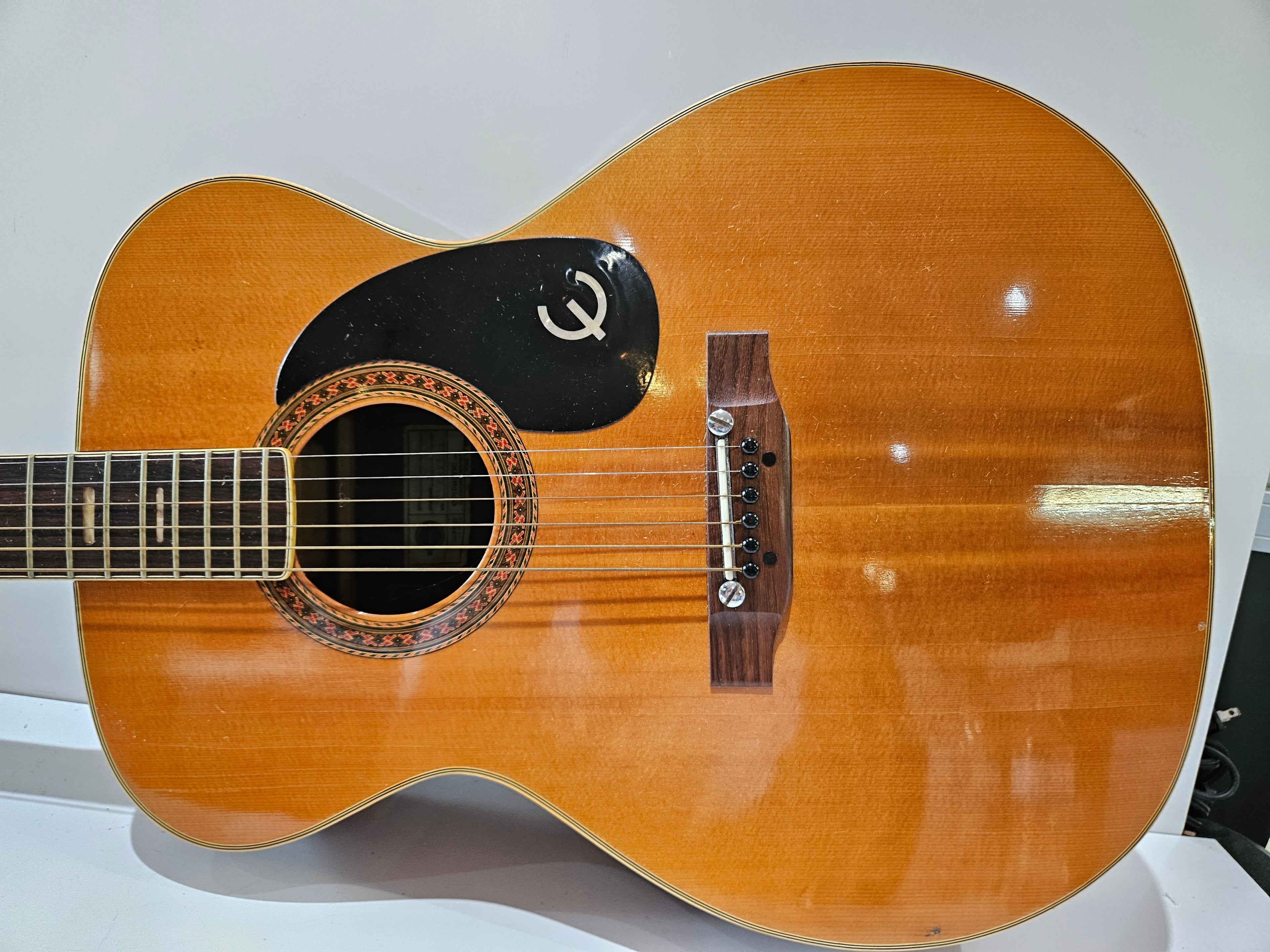Vintage Epiphone FT-130 Caballero Acoustic Guitar Japan Natural Finish With Case