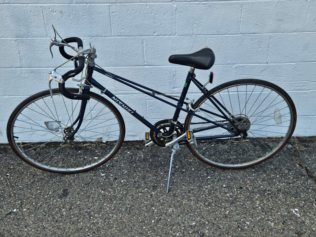 Vintage Nishiki Century Road Bicycle Blue Touring Bike Shimano Commuter Classic
