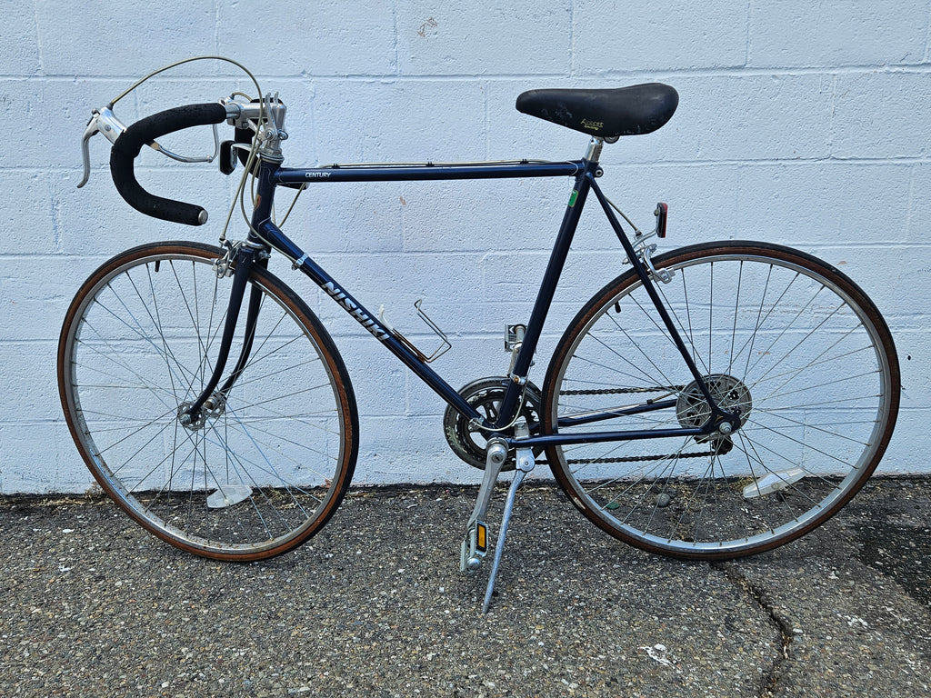 Vintage Nishiki Century Road Bicycle Blue Touring Bike Shimano Commuter Classic