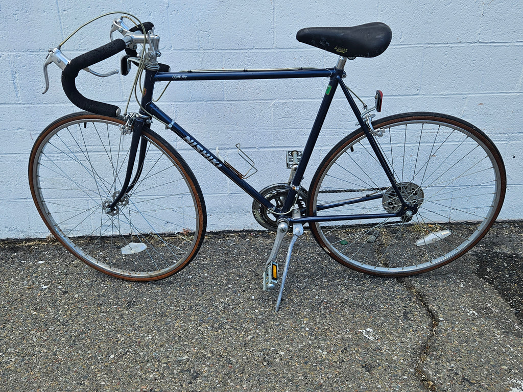 Vintage Nishiki Century Road Bicycle Blue Touring Bike Shimano Commuter Classic
