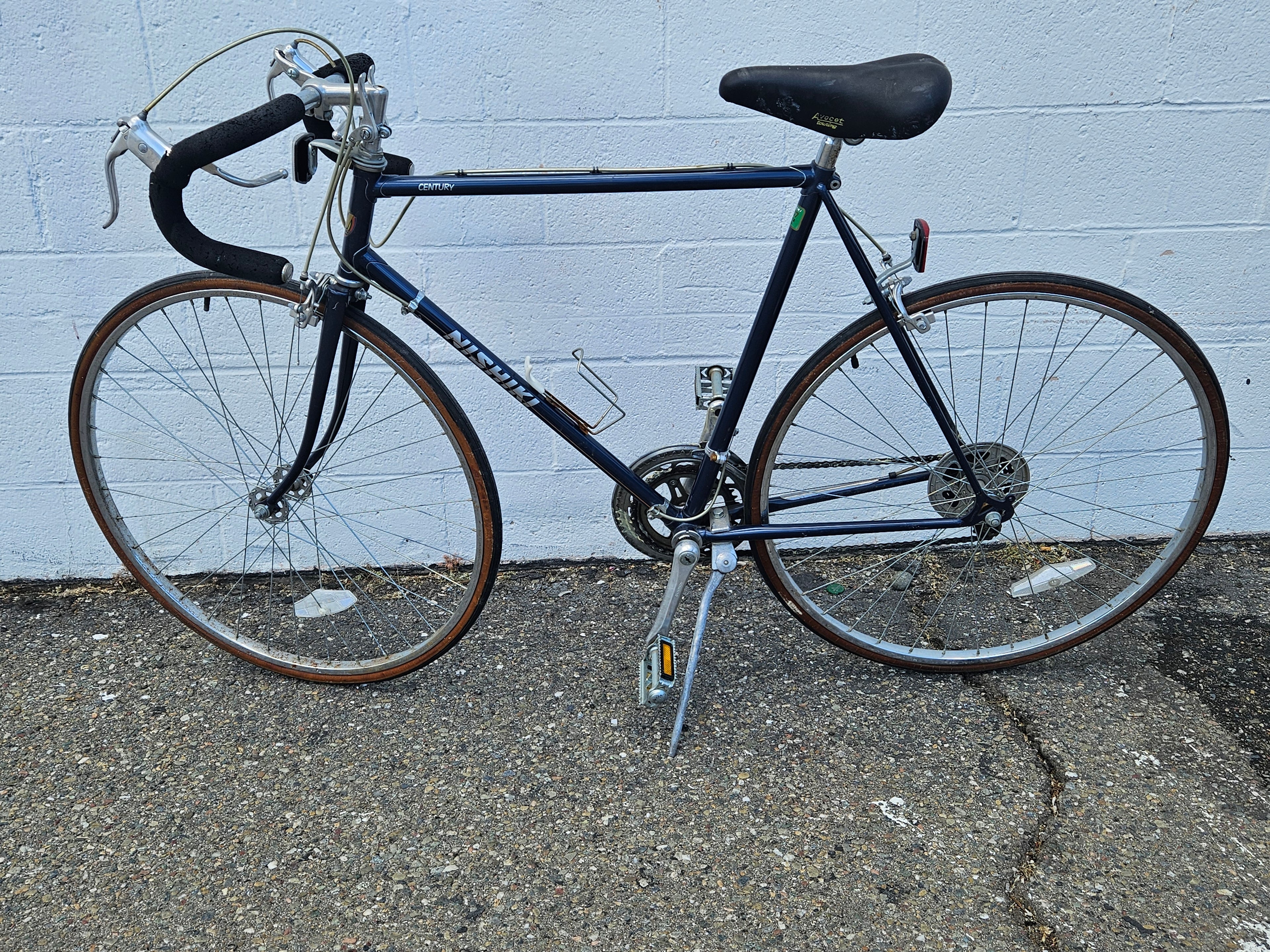 Vintage Nishiki Century Road Bicycle Blue Touring Bike Shimano Commuter Classic