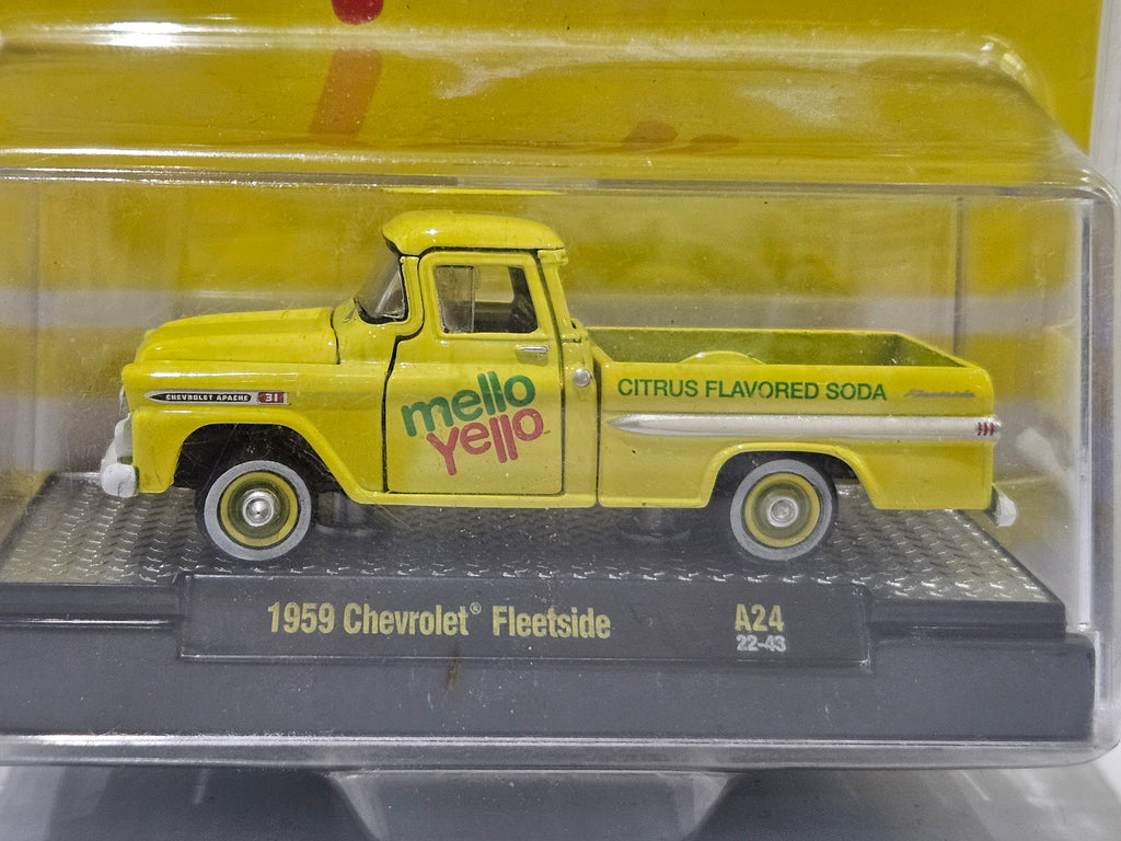 M2 Machines Coca Cola Mello Yello 1959 Chevrolet Fleetside Chase Limited Edition