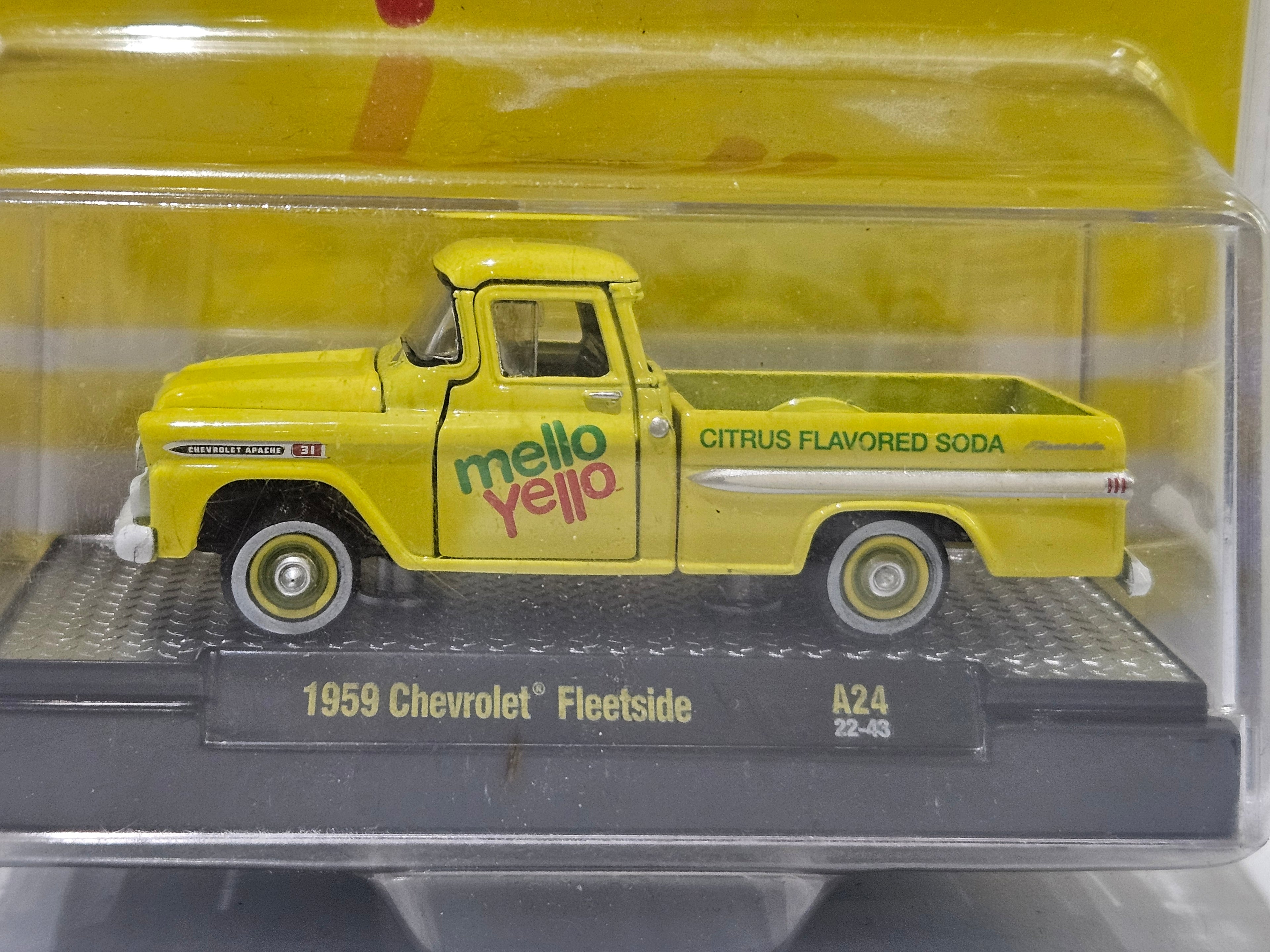 M2 Machines Coca Cola Mello Yello 1959 Chevrolet Fleetside Chase Limited Edition