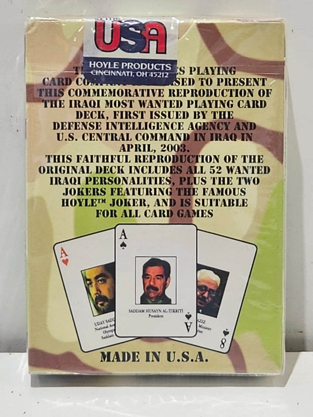 Iraqi Most Wanted Playing Cards Hoyle 2003 Commemorative Sealed Deck Collectible