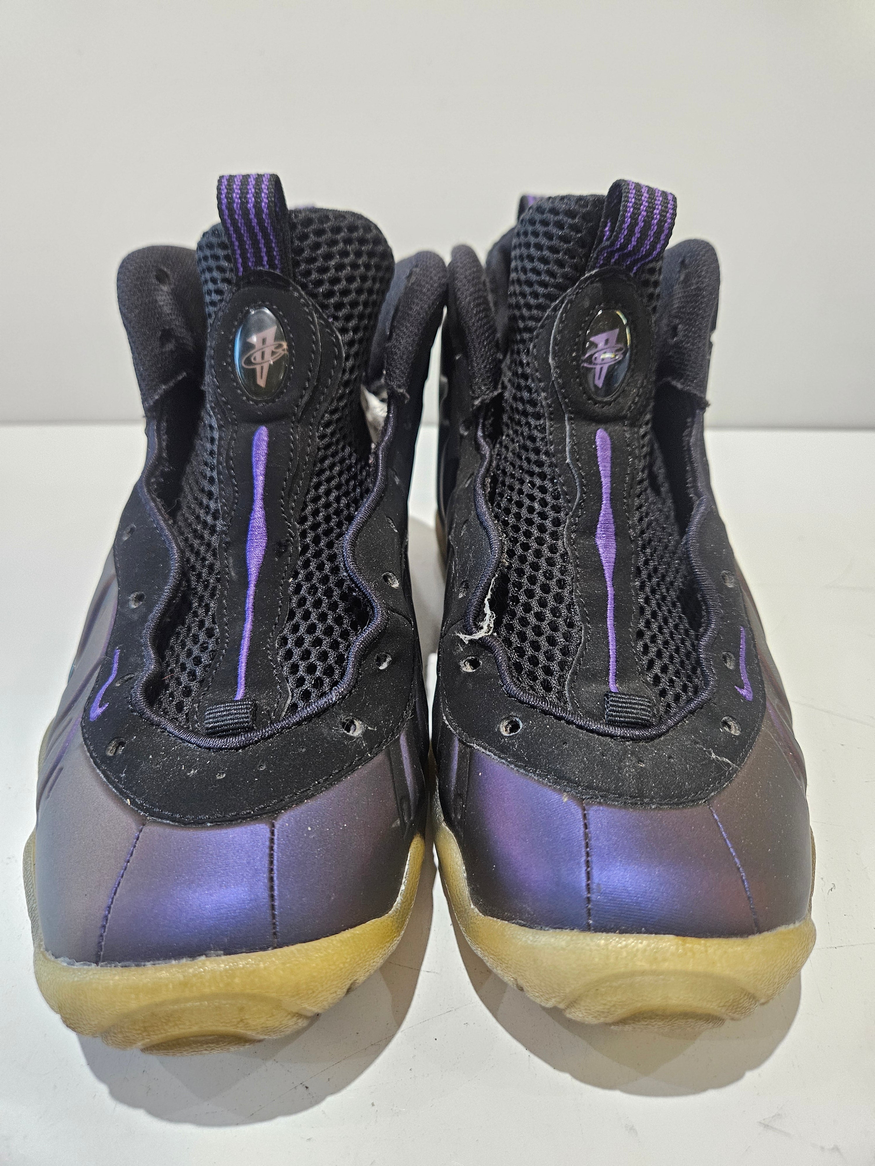 Nike Air Foamposite One Eggplant Purple Black Youth Size 4.5Y Basketball Shoes