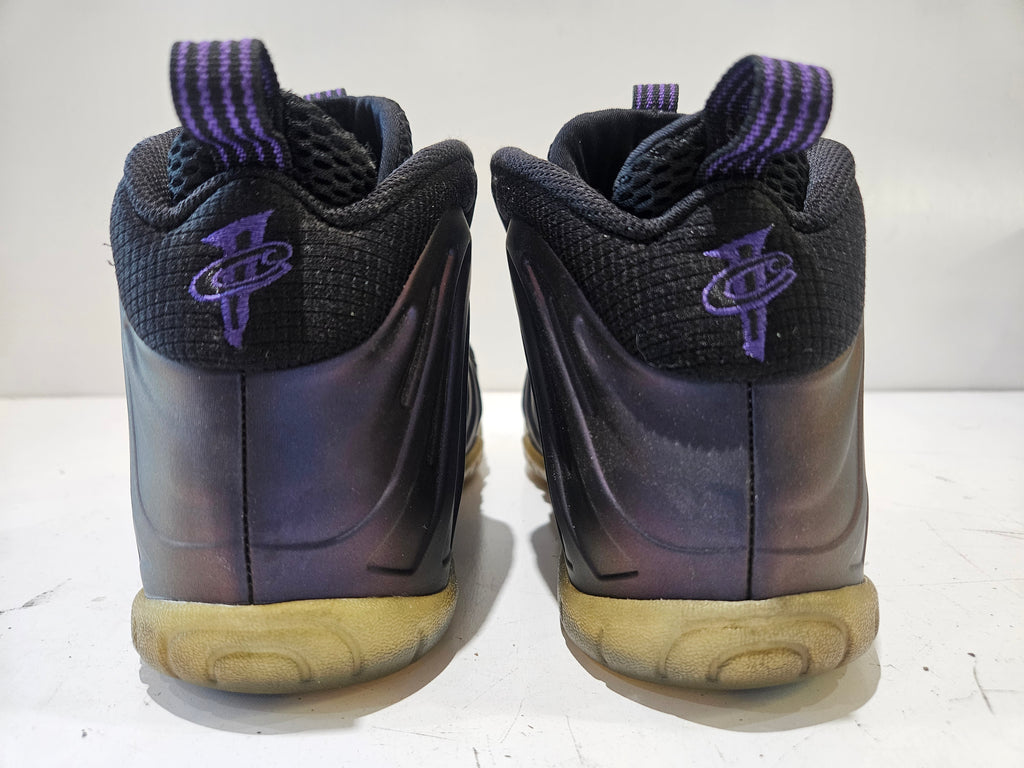 Nike Air Foamposite One Eggplant Purple Black Youth Size 4.5Y Basketball Shoes