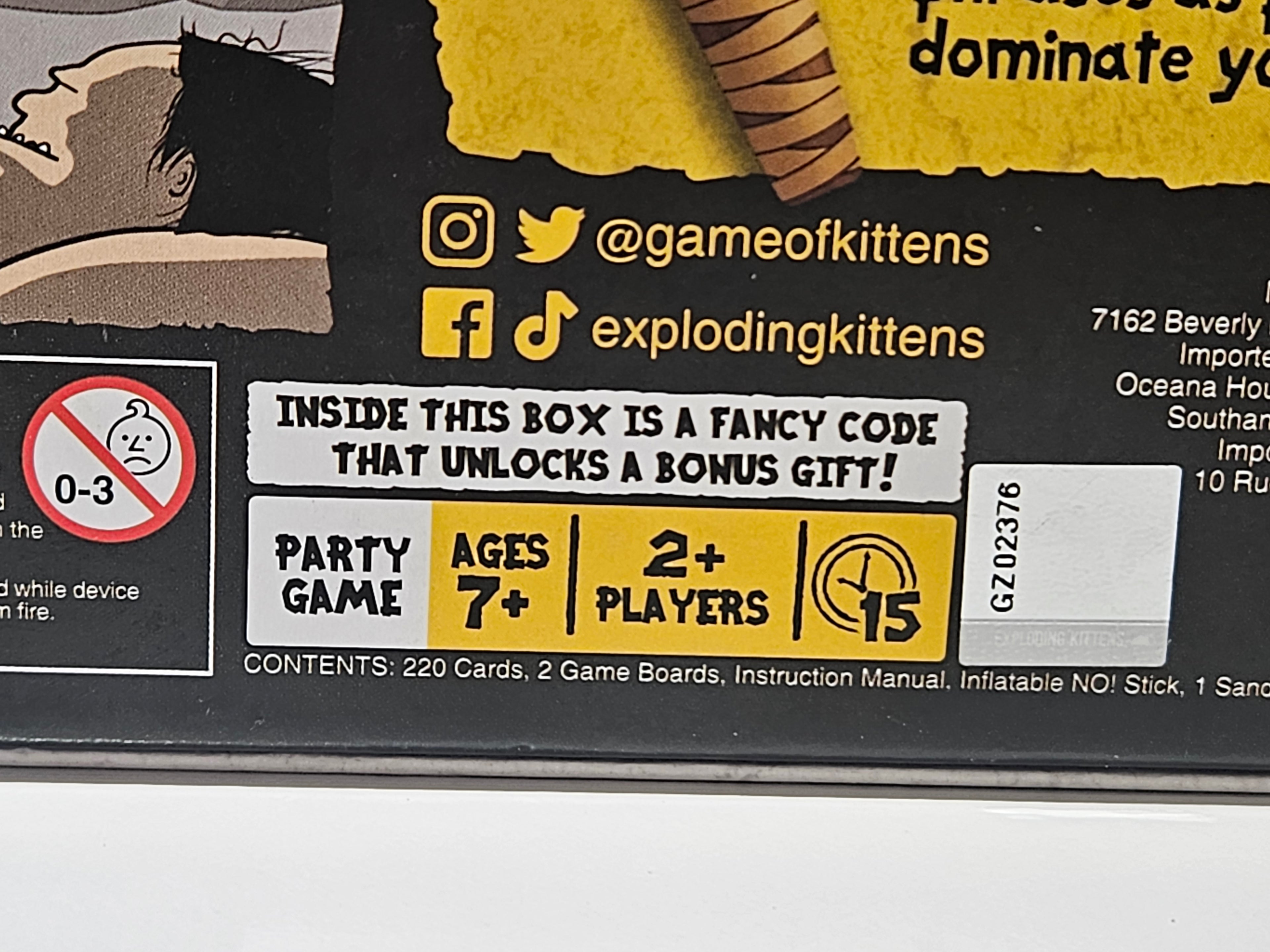 Poetry For Neanderthals Exploding Kittens Party Board Game Complete Family Fun