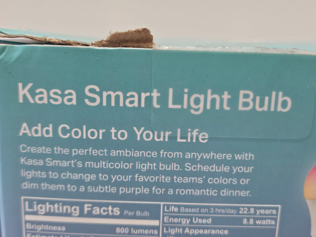 TP-Link Kasa Smart Wi-Fi Multicolor LED Light Bulbs KL125P4 4-Pack Alexa Home
