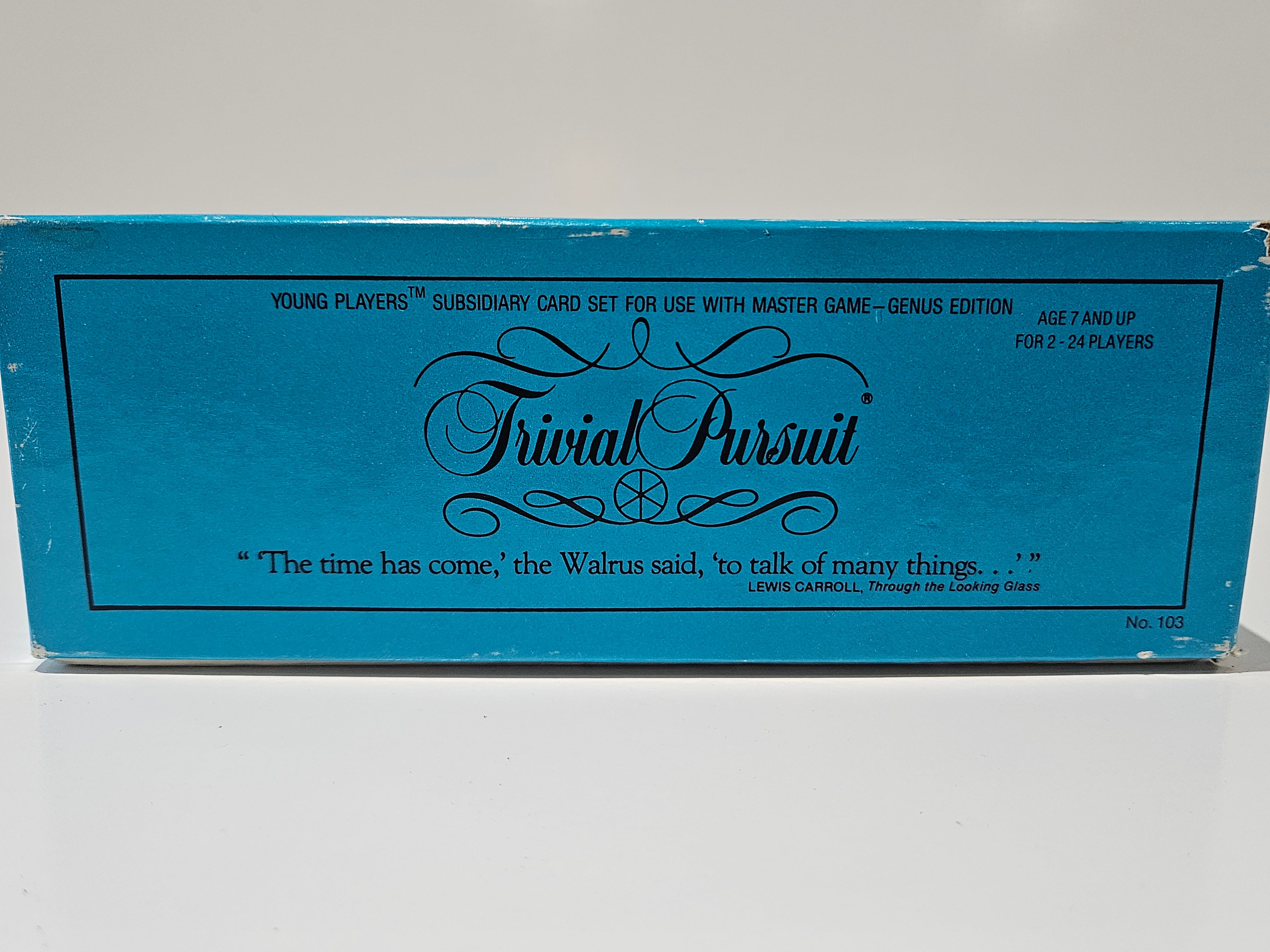 Vintage Trivial Pursuit Young Players Edition Card Set No. 103 Genus Expansion Game